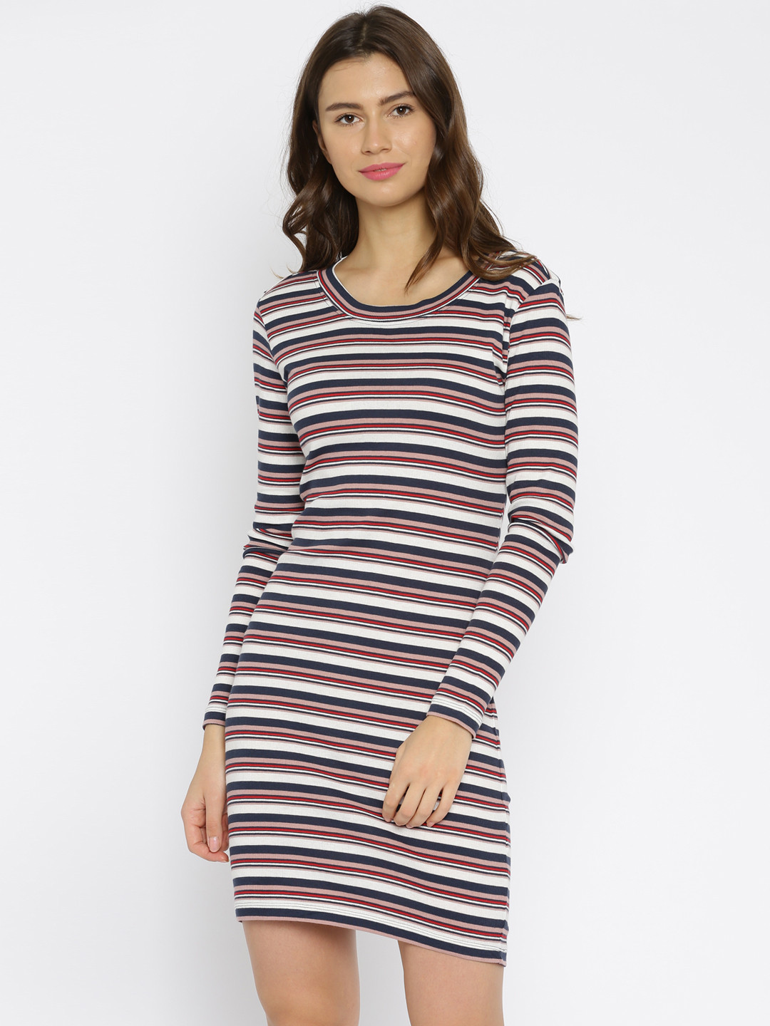 Buy ONLY Multicoloured Striped Dress 