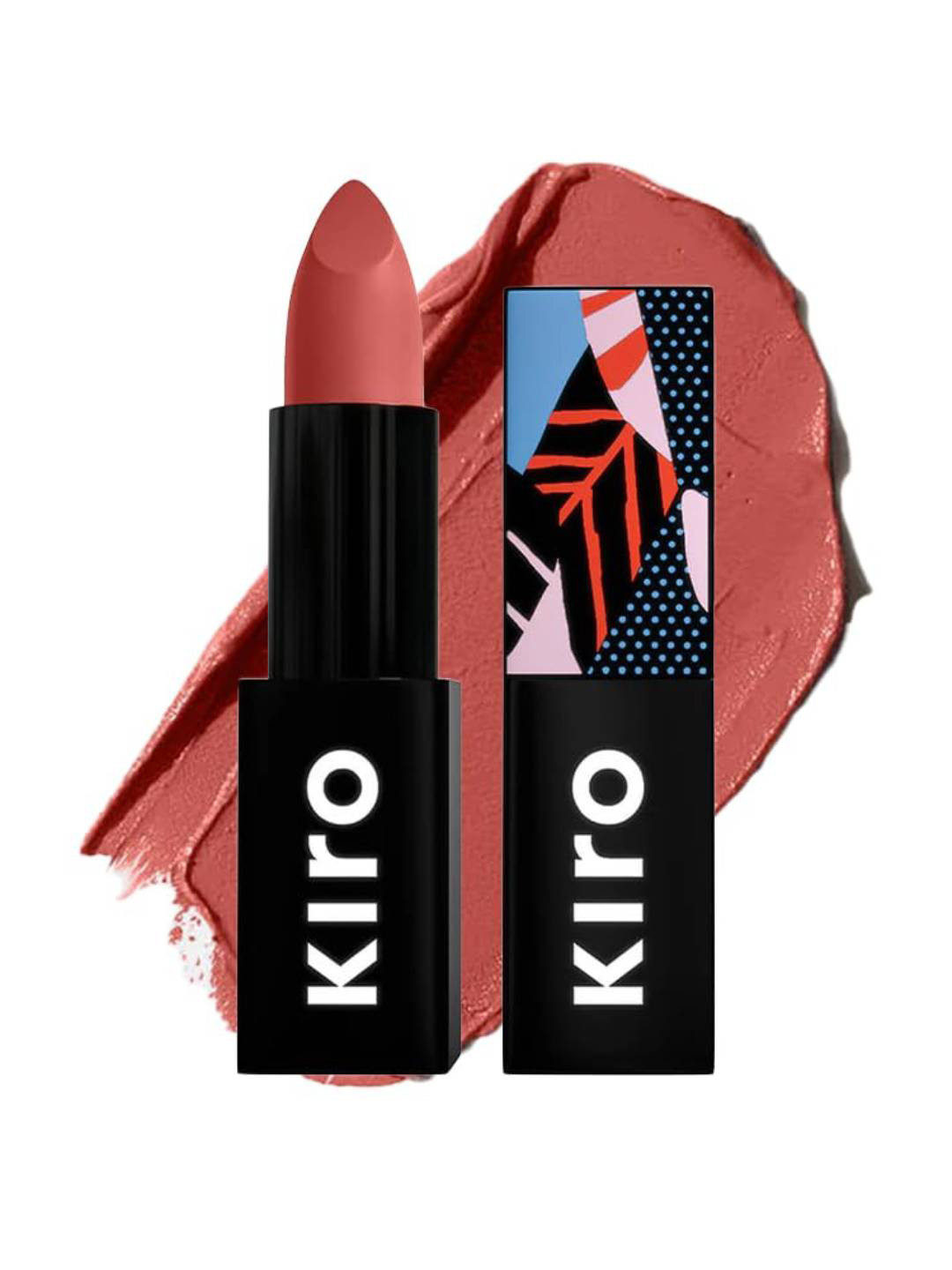 KIRO Lush Moist Matte Long Lasting Lipstick, Dusky Peach (Nude Coral) 4.2G Women Pink Lipstick