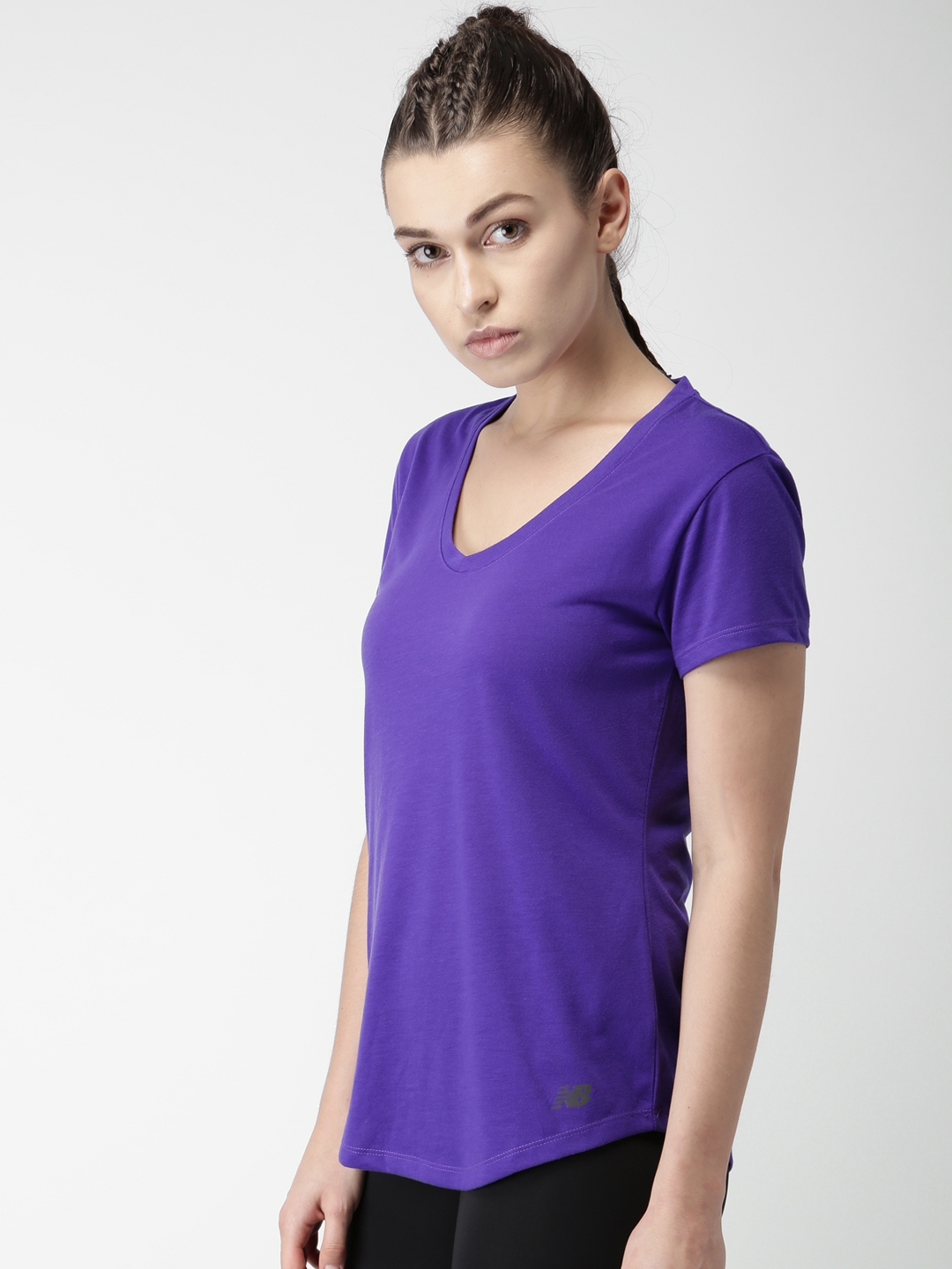 new balance t shirt womens purple