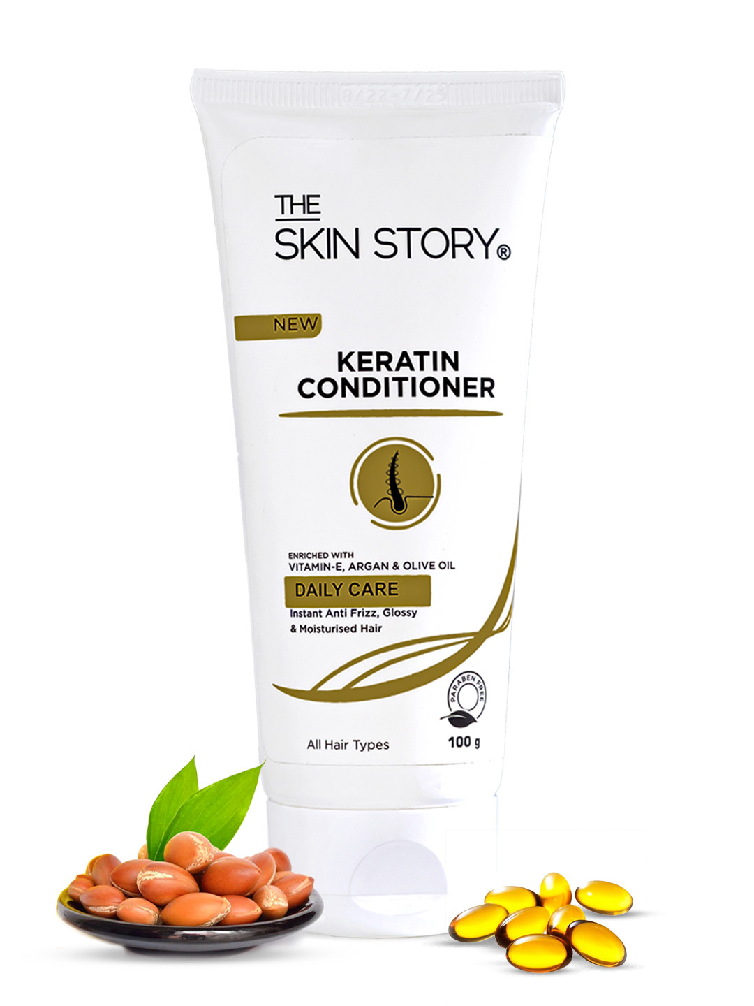 THE SKIN STORY Keratin Smooth Conditioner for Split End & Damage Repair - 100g