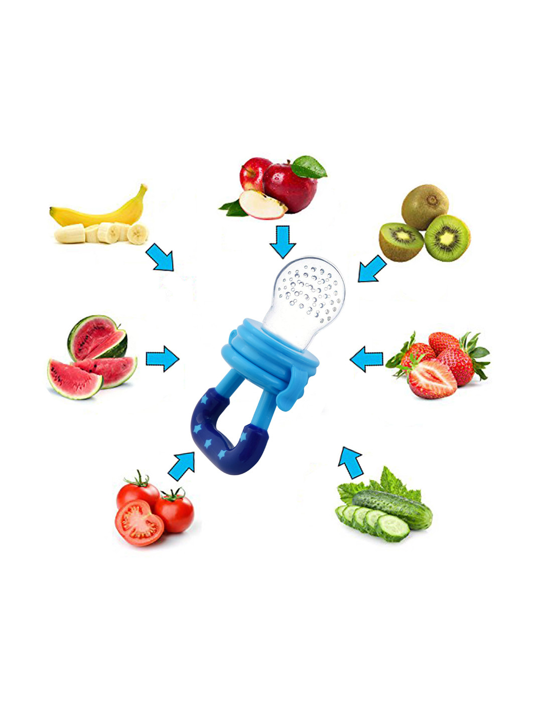 THE LITTLE LOOKERS Kids Blue Pacifier