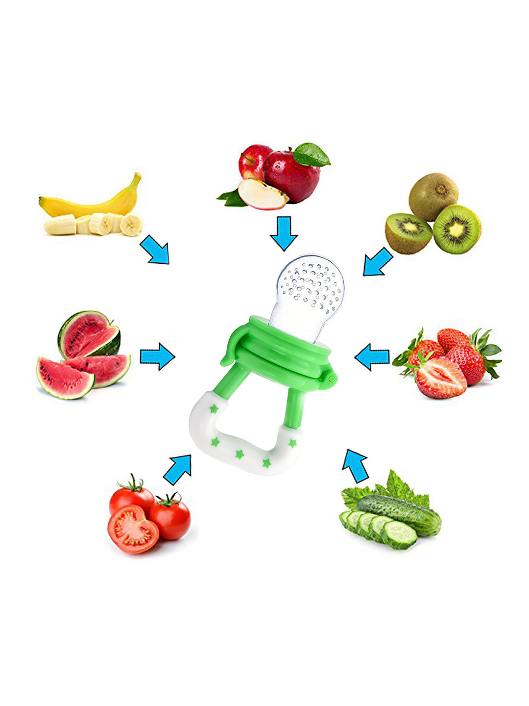 The Little Lookers Kids Pack of 2 Nibbler with Silicon Mesh