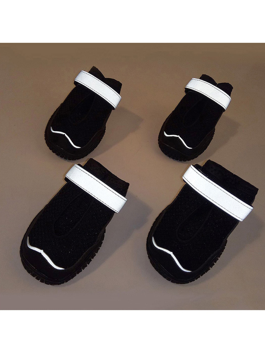 PAWCHIE Black Solid Rubber Dog Shoes