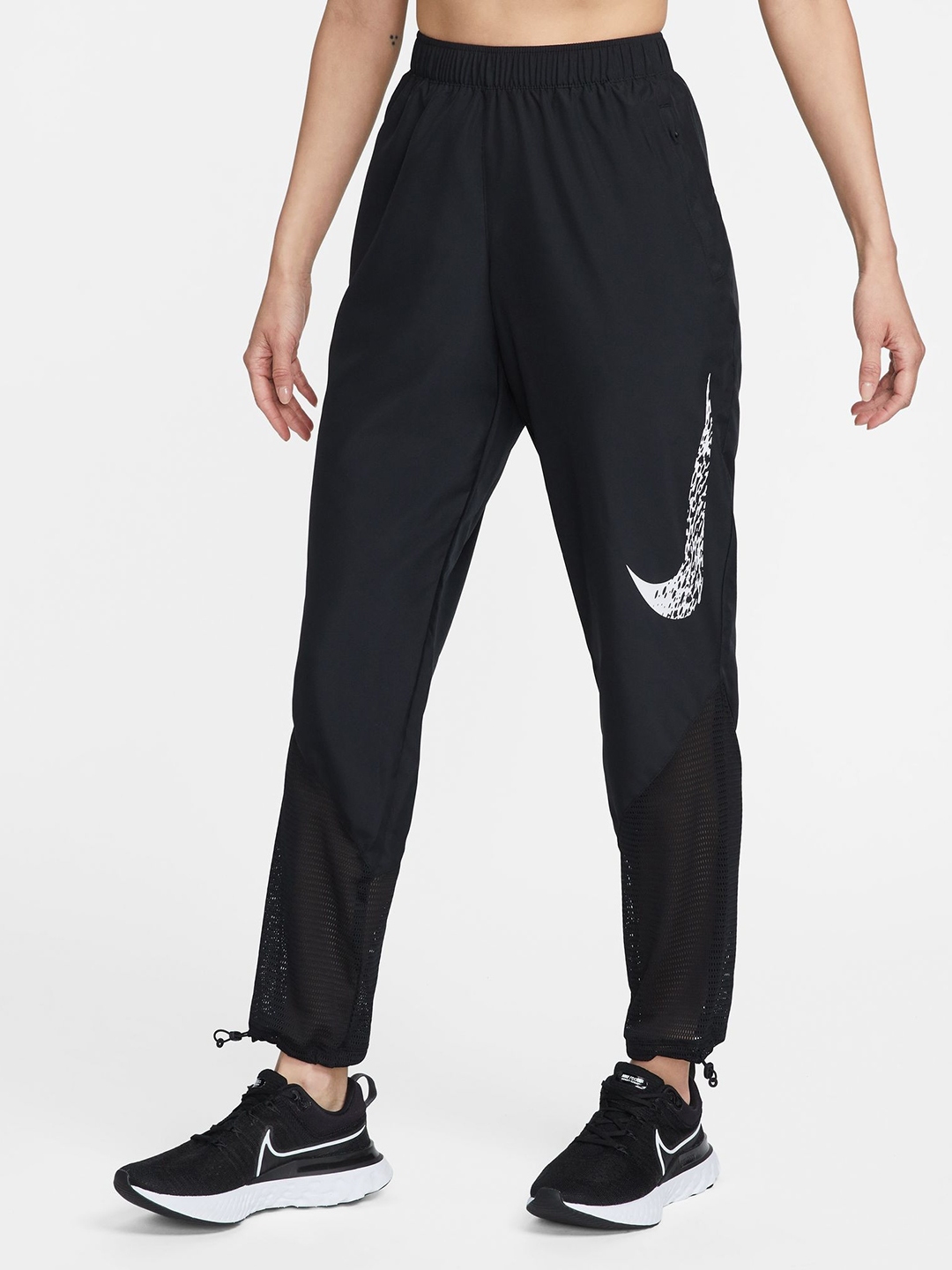 Buy Nike Women Black Dri FIT Swoosh Run Trackpants Track Pants for Women 18141404 Myntra