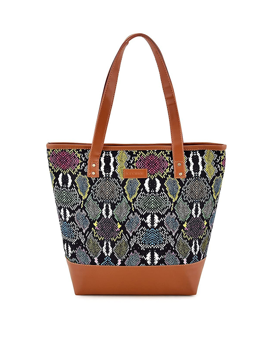 Lychee bags Multicoloured Animal Shopper Tote Bag with Tasselled