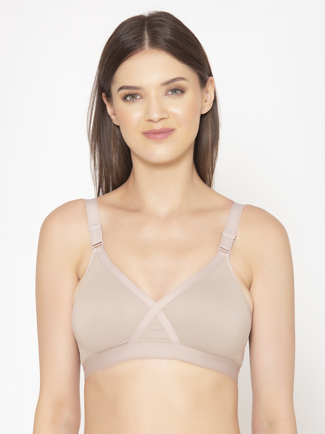 Full Coverage X-Frame Heavy Bust Everyday Cotton Bra| Double Layer| Non  Padded | Seamless Tshirt Bra (Pack of 2 )