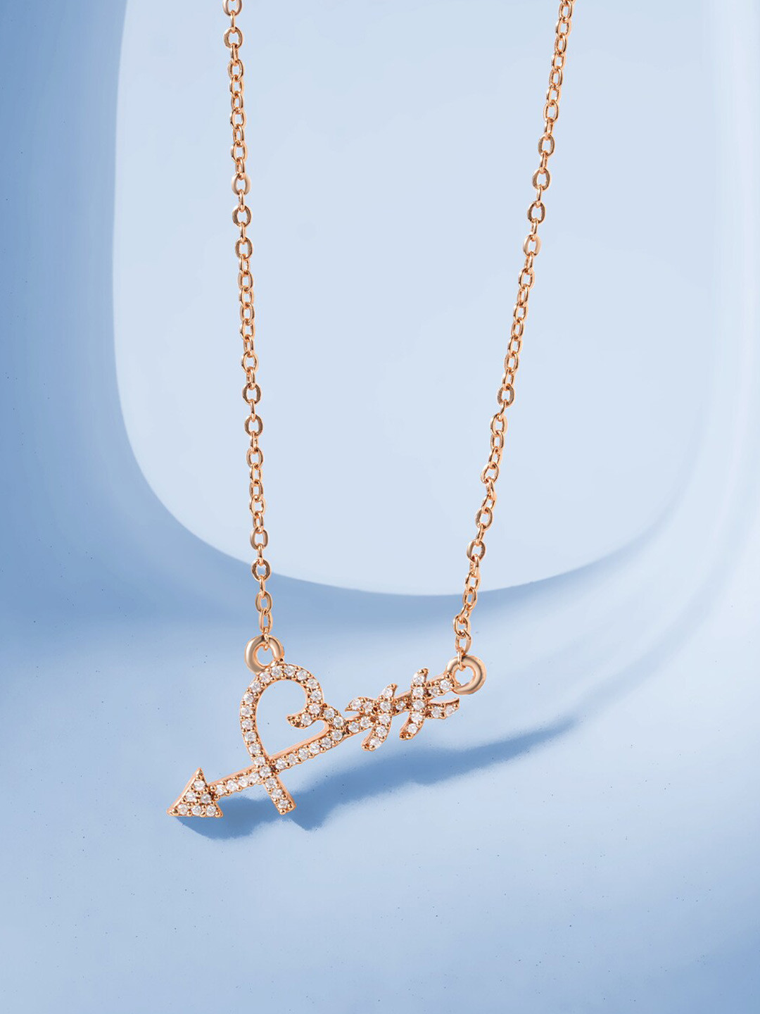 MINUTIAE White & Rose Gold-Plated Brass Chain