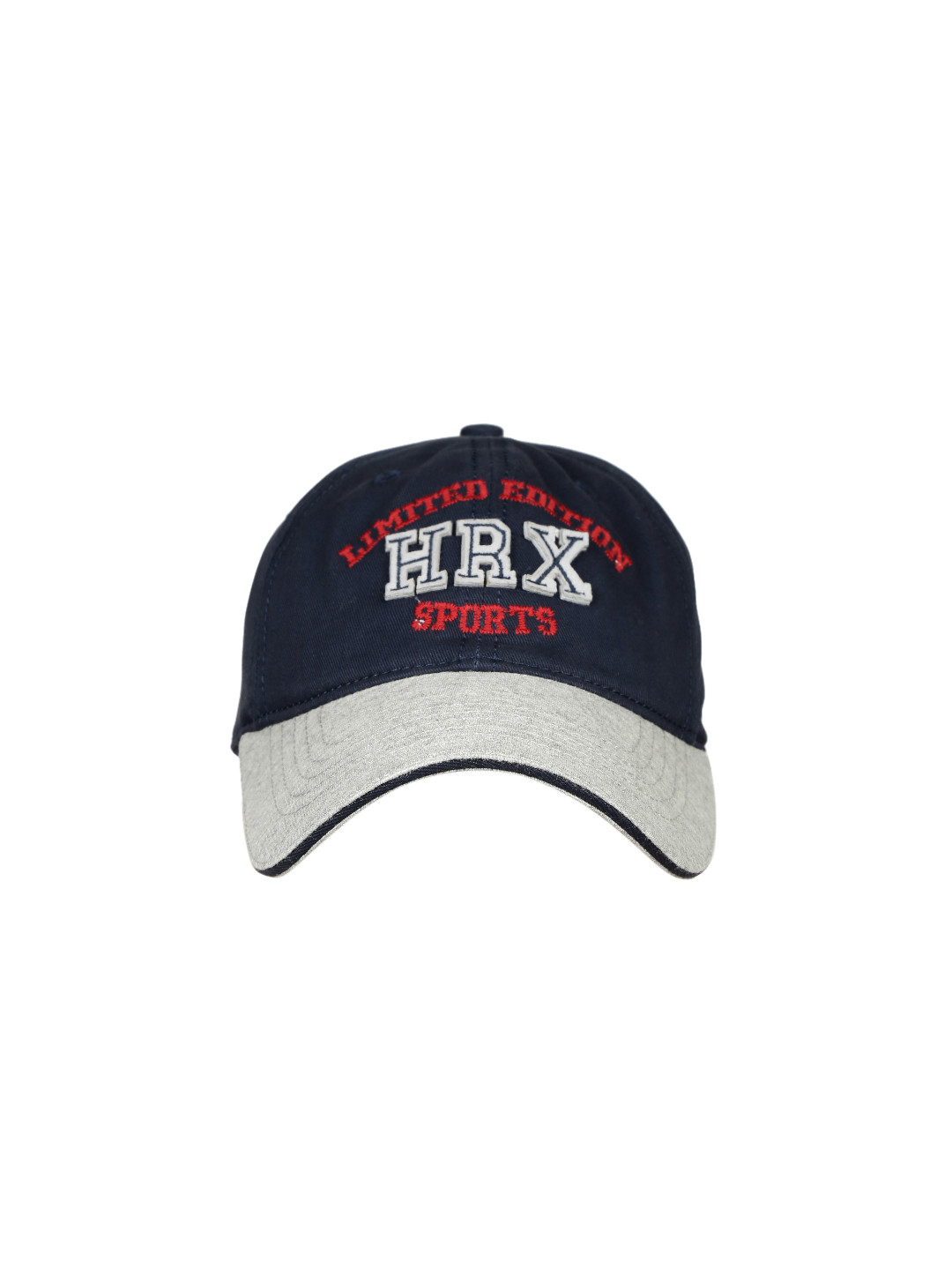 HRX by Hrithik Roshan Men Navy Blue & Grey Brand Logo Lifestyle Cap