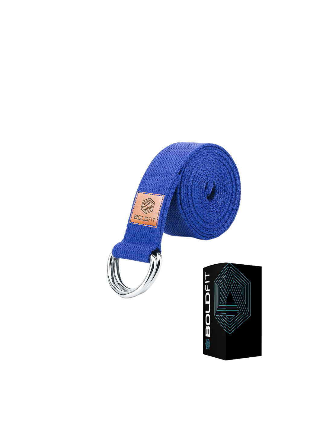BOLDFIT Blue Solid Yoga Belt