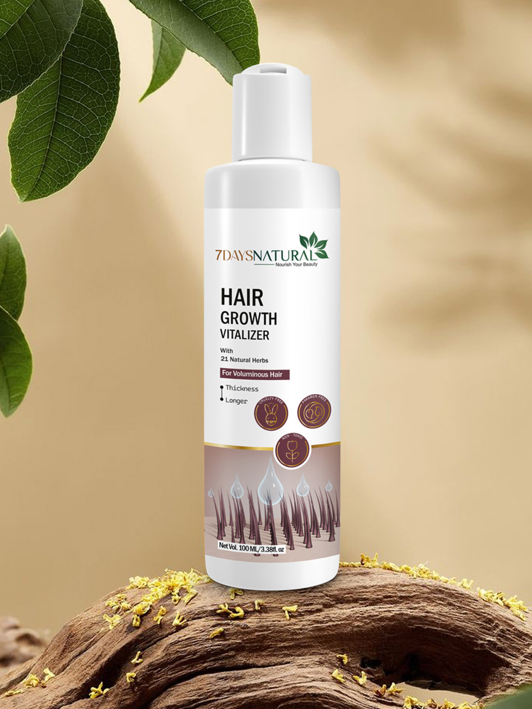 7DAYSNATURAL Advanced Hair Growth Vitalizer For Hair Fall Control - 100 ml