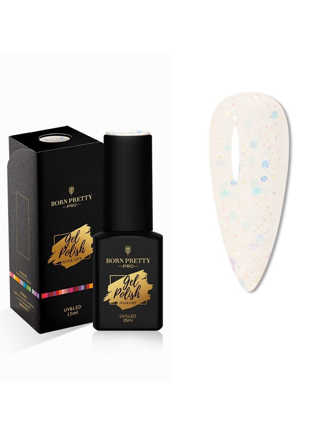 BORN PRETTY Pro Color Trubuty Series Soak Off UV Gel Nail Polish - Shade 54