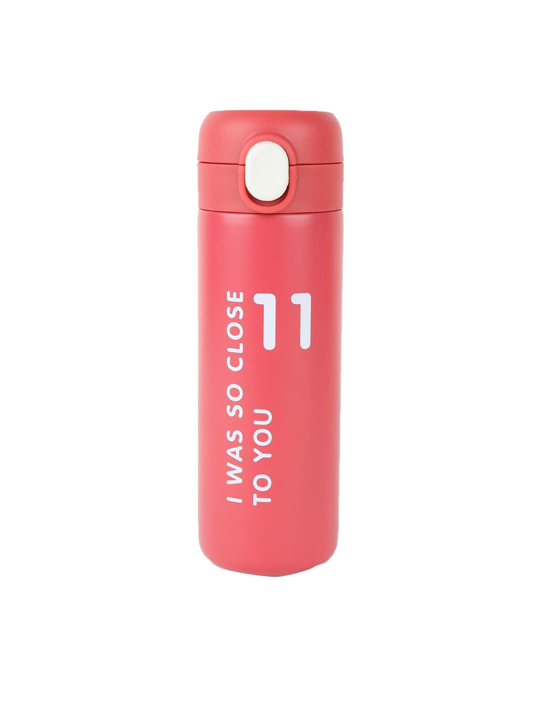 iSWEVEN Red Typography Stainless Steel Double Wall Vacuum Flask - 450ml