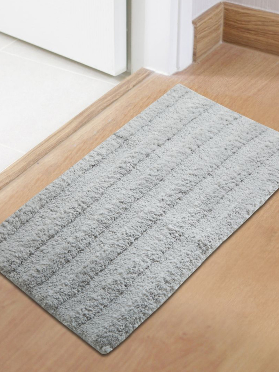 SPACES Grey Solid 1798 GSM Bath Rug