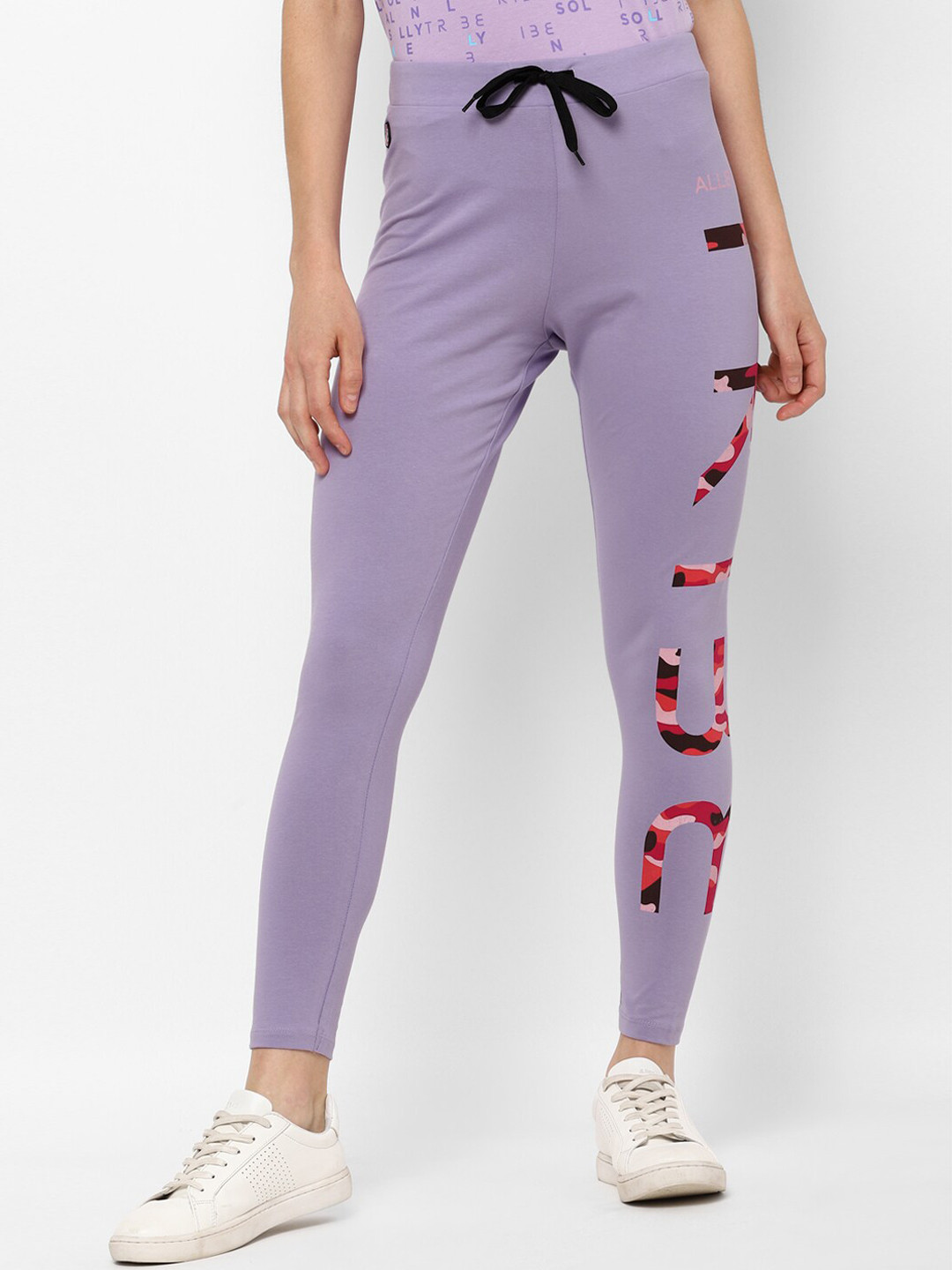 Allen Solly Woman Purple Casual Leggings