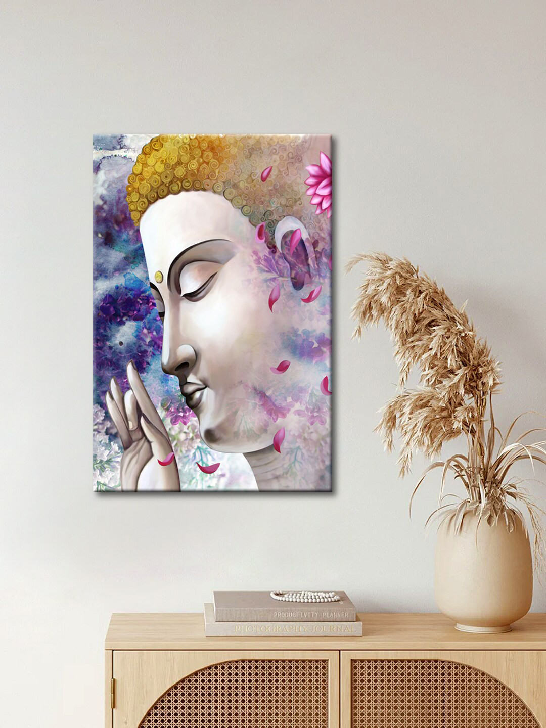 999Store Brown Lord Buddha Face Painting Wall Art