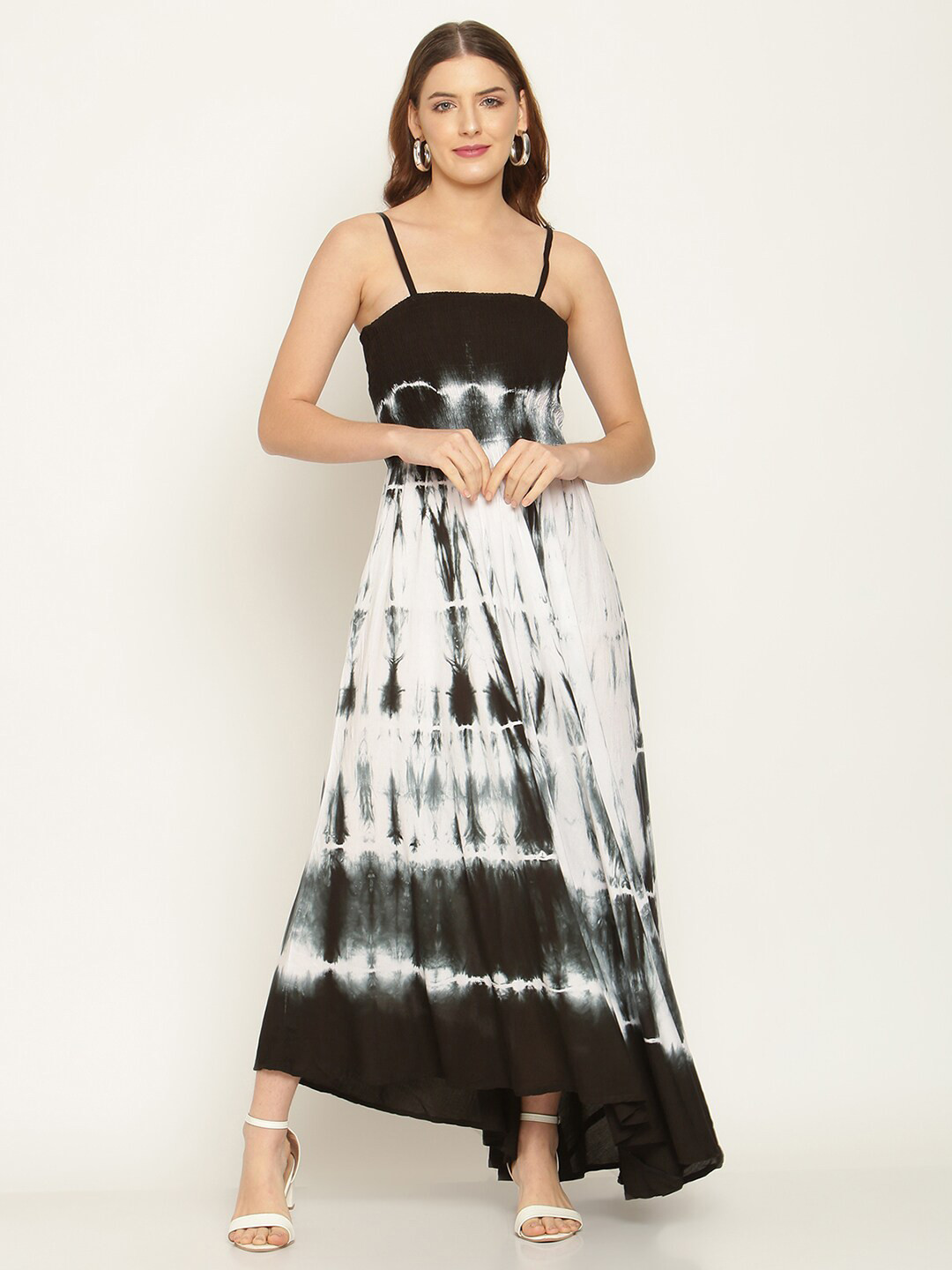 Aawari Black Tie and Dye Dyed Maxi Dress