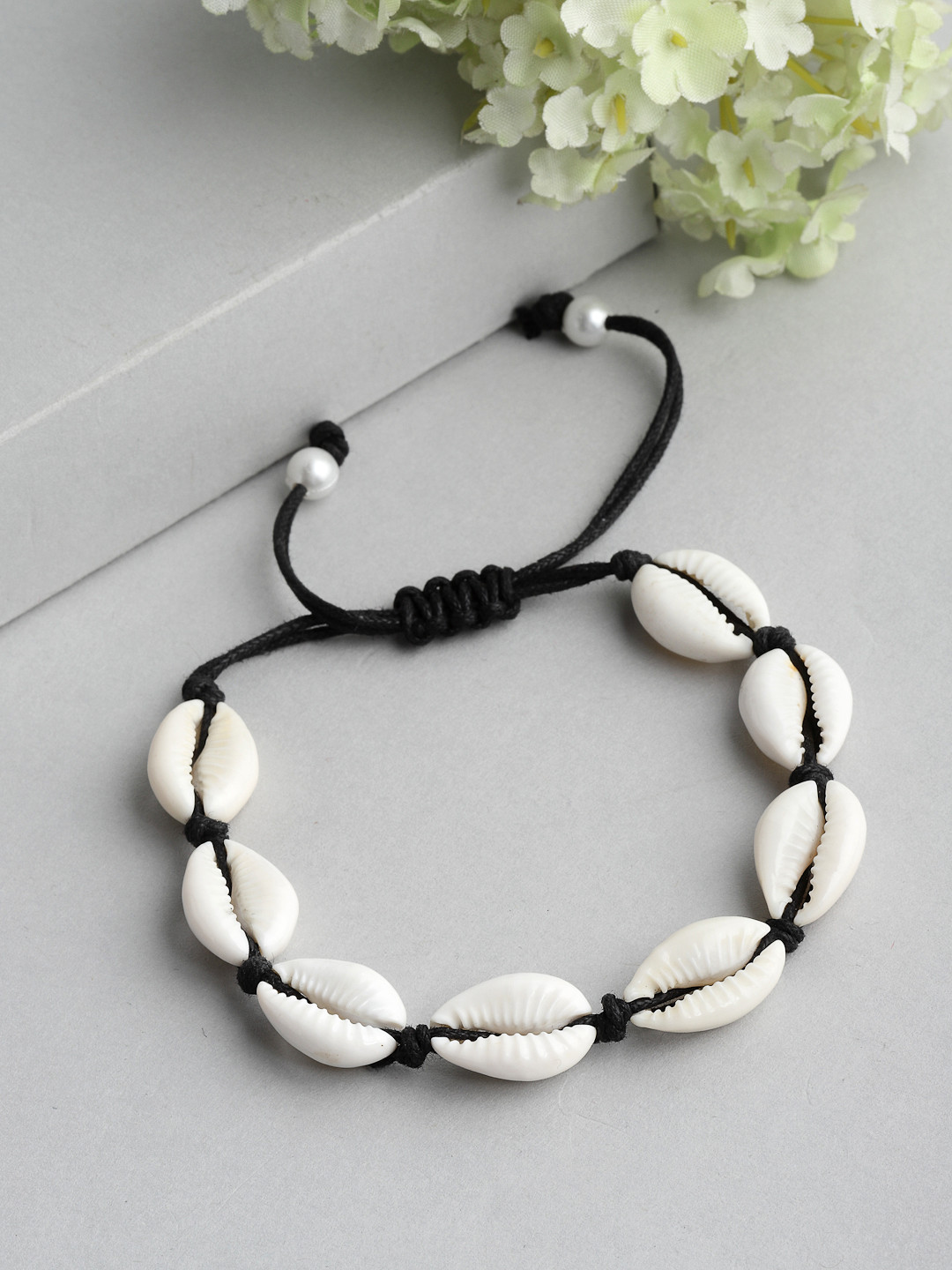 PANASH Women Black & White Charm Bracelet