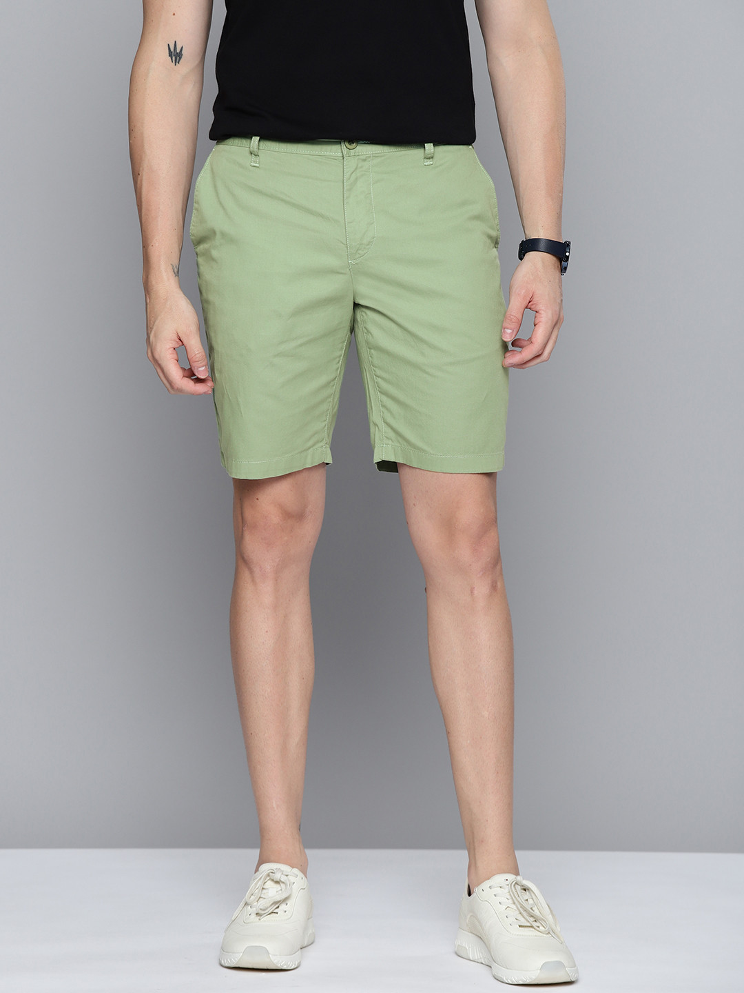 Mast & Harbour Men Green Shorts