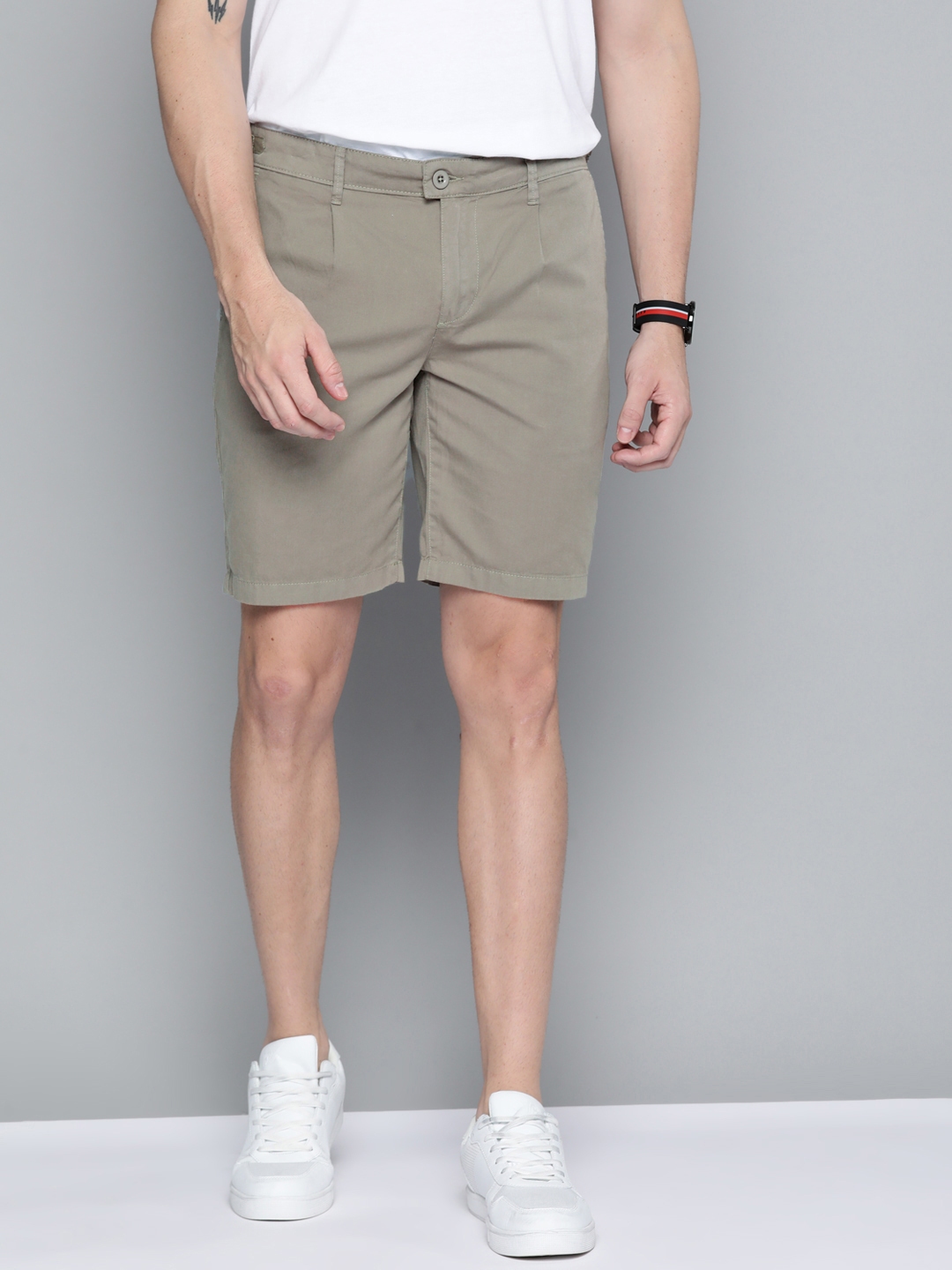 Mens cotton clearance chino shorts