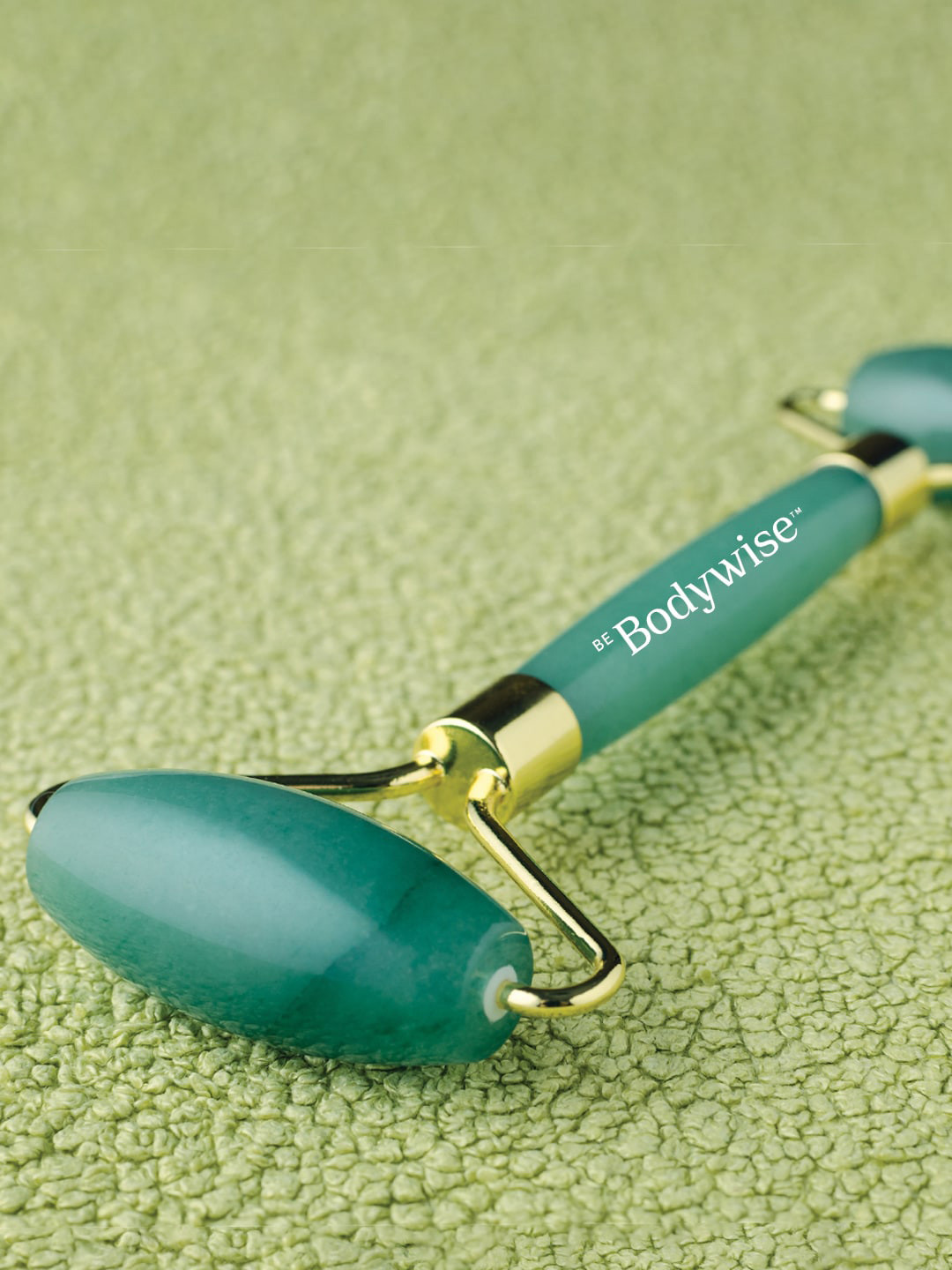 Be Bodywise Jade Roller Face Massager - Green