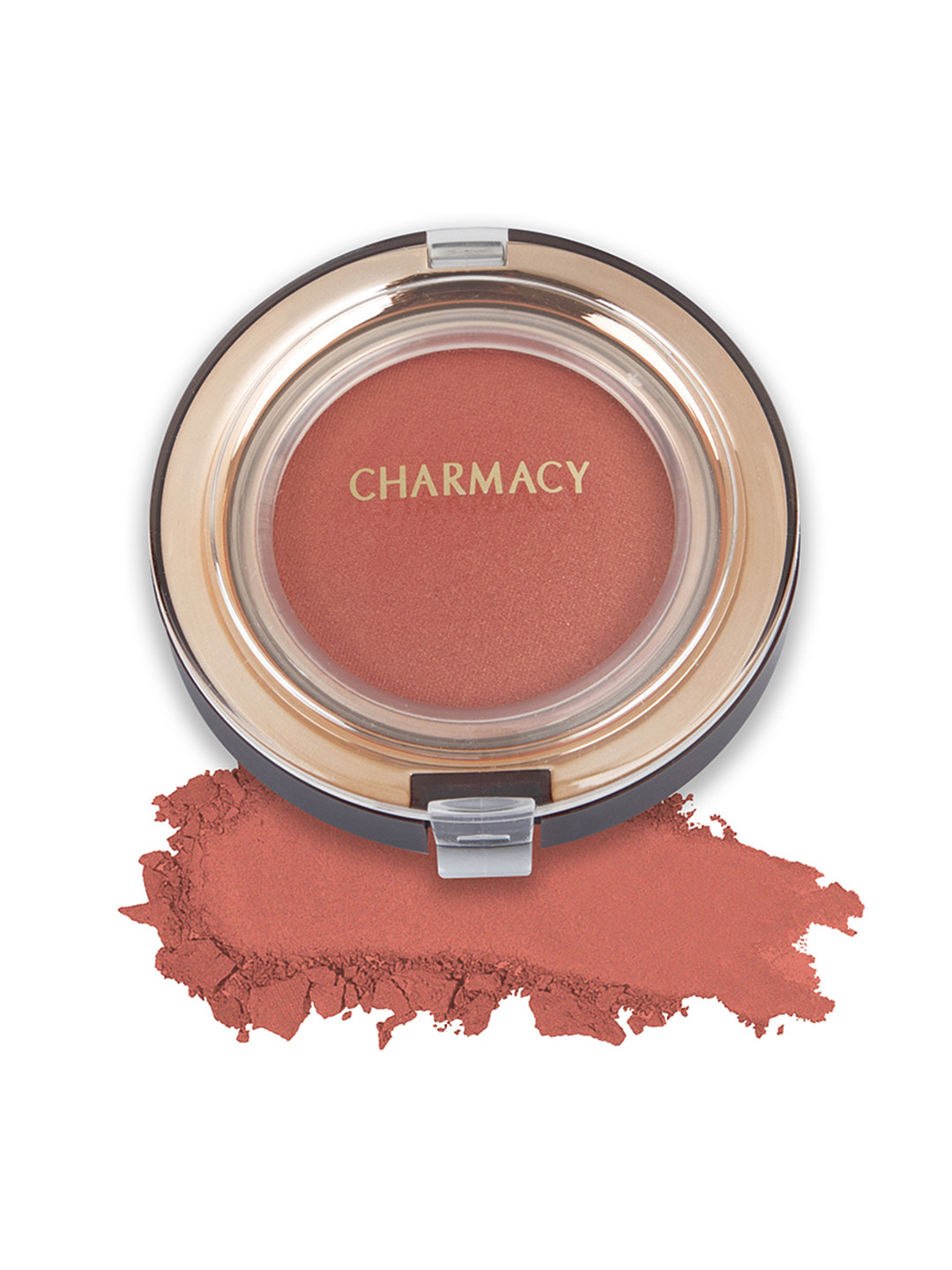 Charmacy Milano Cheek Velvet Soft Vegan Pressed Powder Enhancer 4g - Dark Brown 02