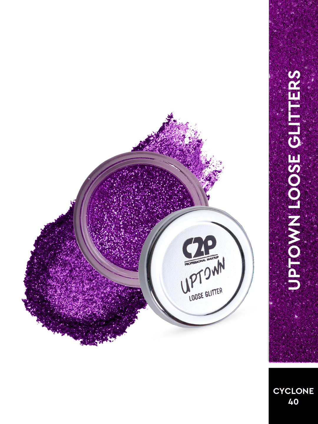 C2P PROFESSIONAL MAKEUP Uptown Loose Glitters Eyeshadow - Cyclone 40
