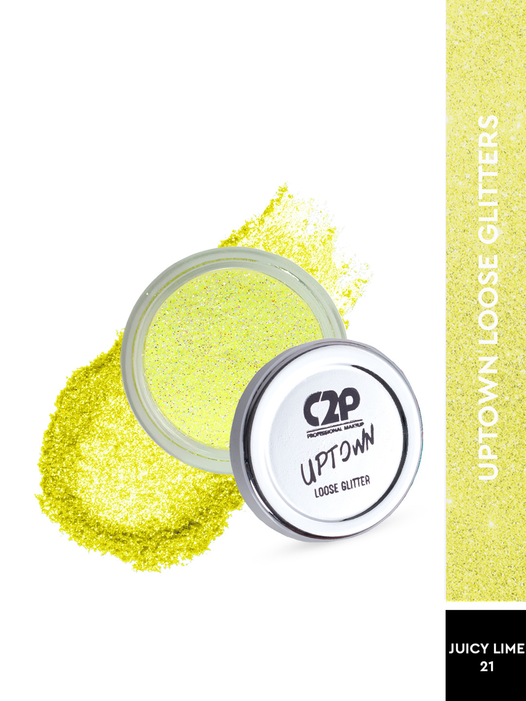 C2P PROFESSIONAL MAKEUP Uptown Loose Glitters - Juicy Lime 21