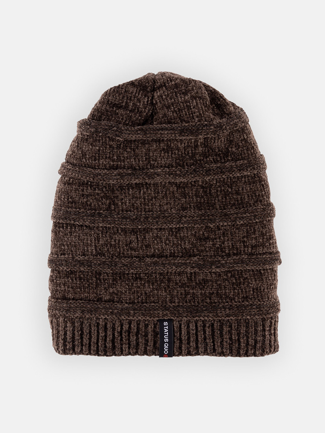 Status Quo Women Brown Beanie