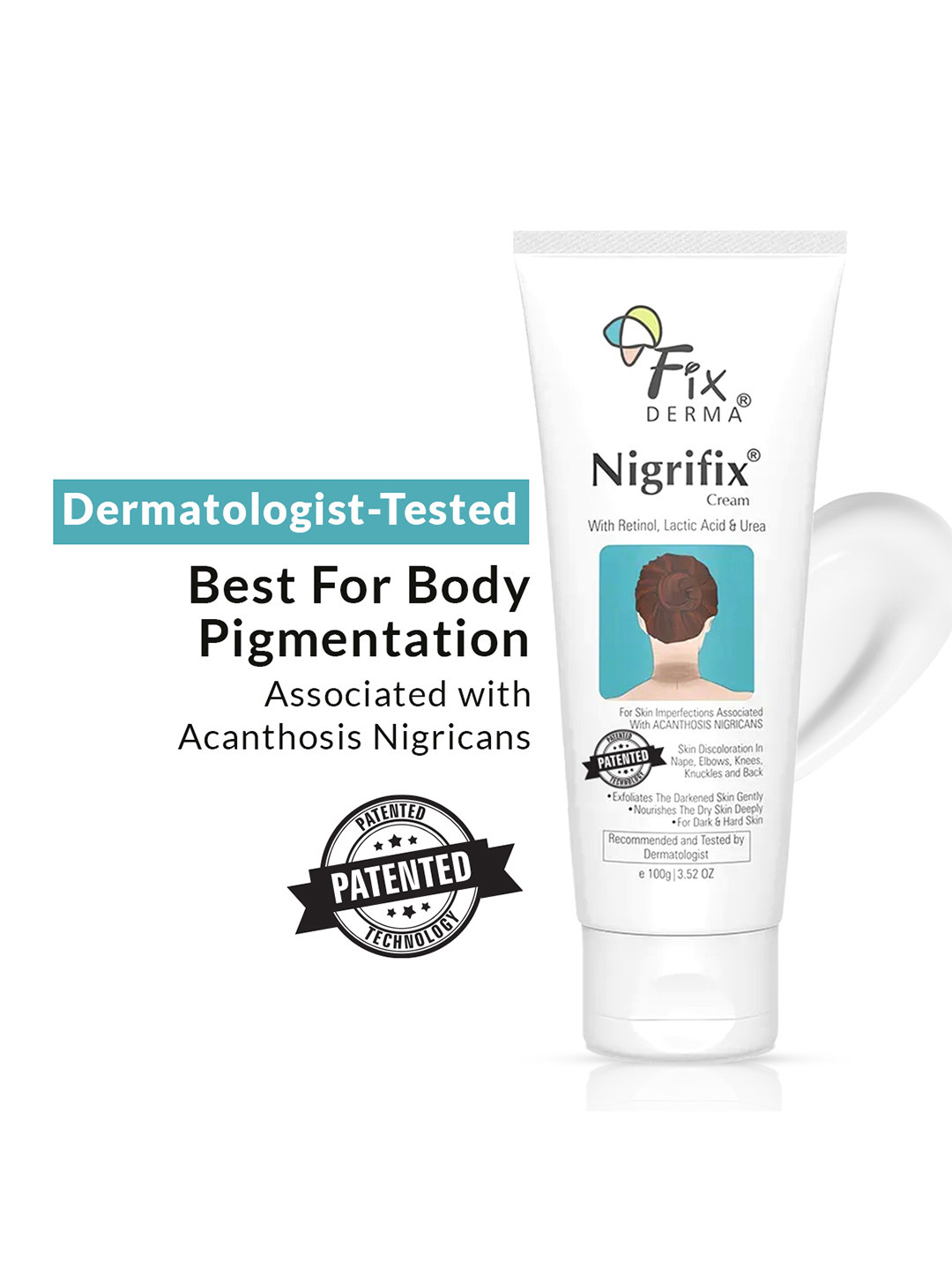 FIXDERMA Nigrifix Cream for Acanthosis Nigricans For Dark Neck & Ankles - 100g