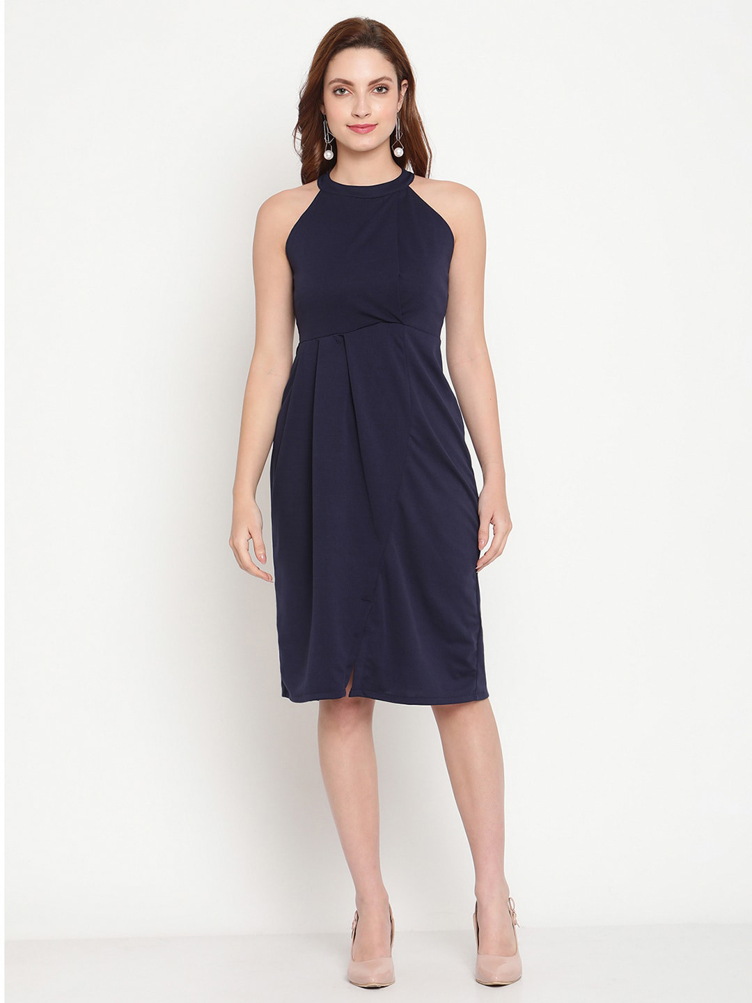 Sugathari Navy Blue Dress