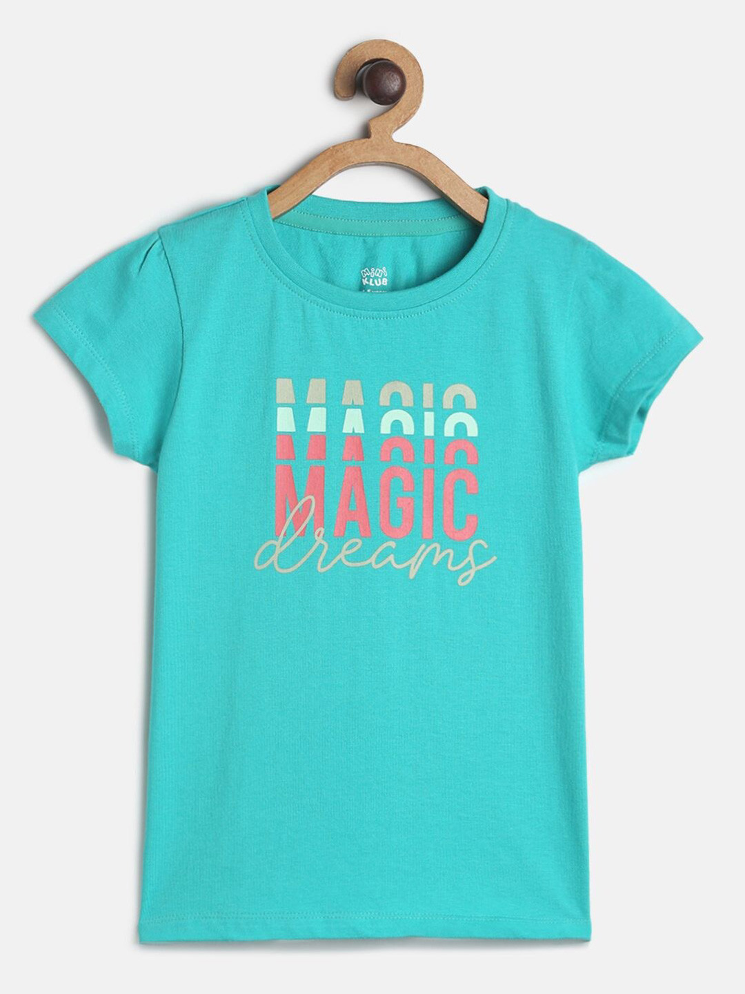 MINI KLUB Teal Print Top