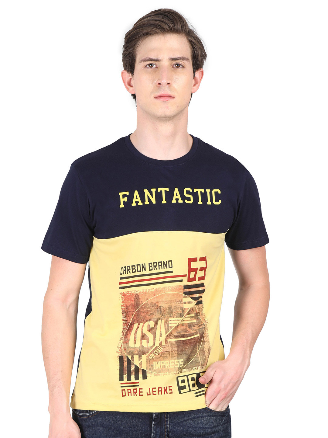 Fleximaa Men Multicoloured Printed T-shirt