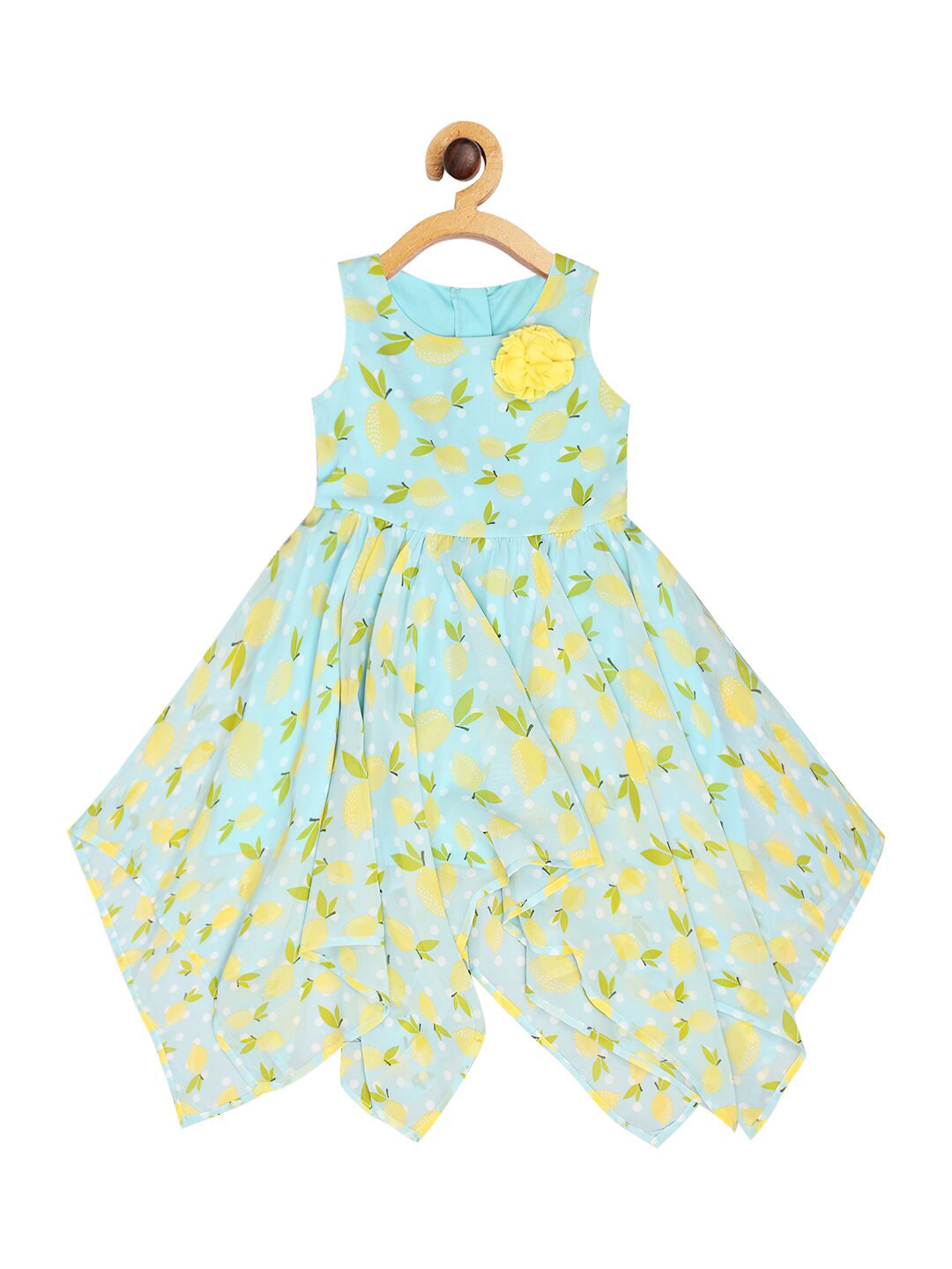 Creative Kids Green Floral A-Line Dress