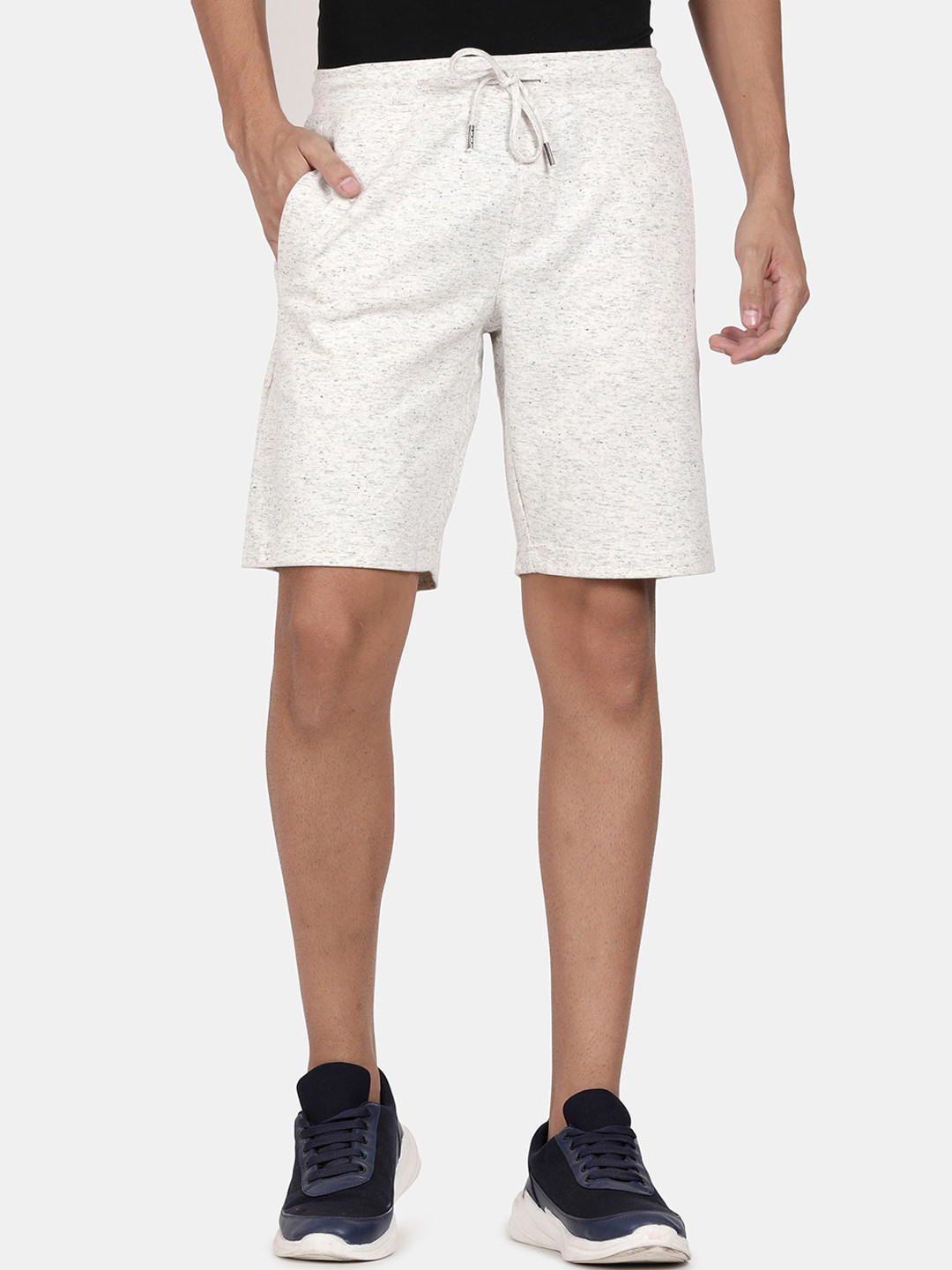 t-base Men White Shorts