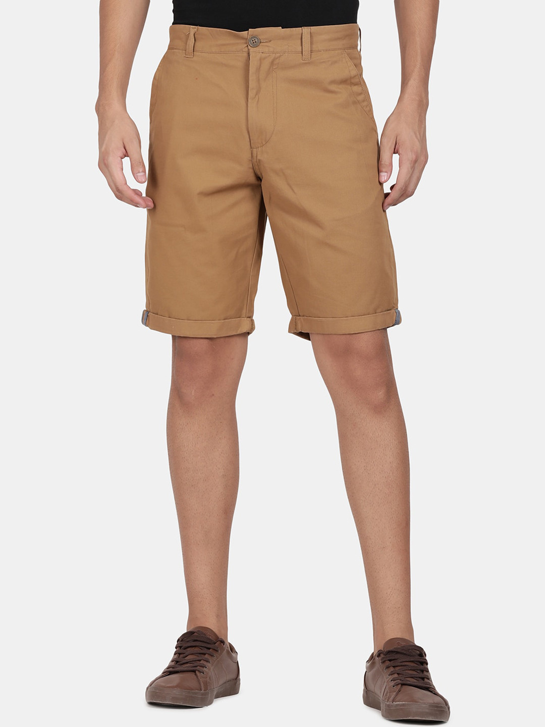 t-base Men Brown Shorts