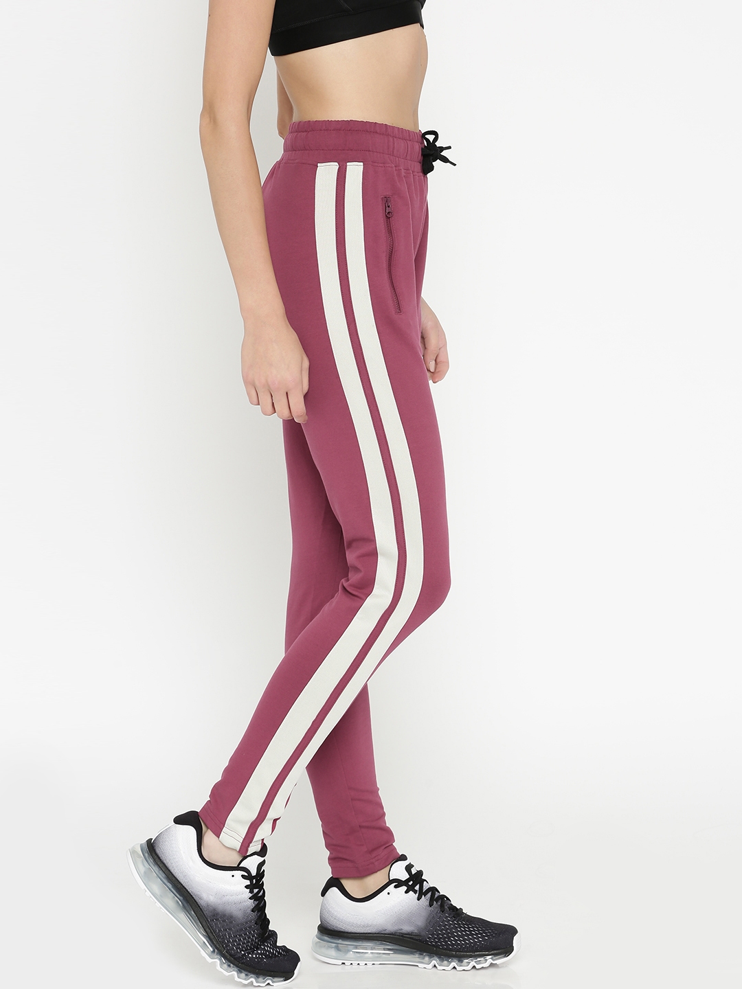 maroon track pants womens