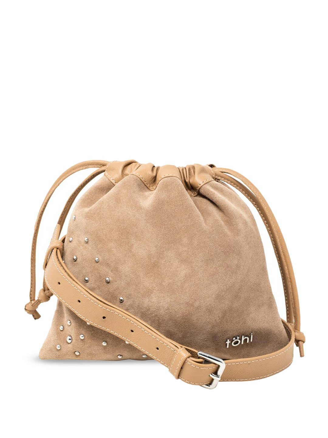 tohl Cream-Coloured Leather Waist Pouch
