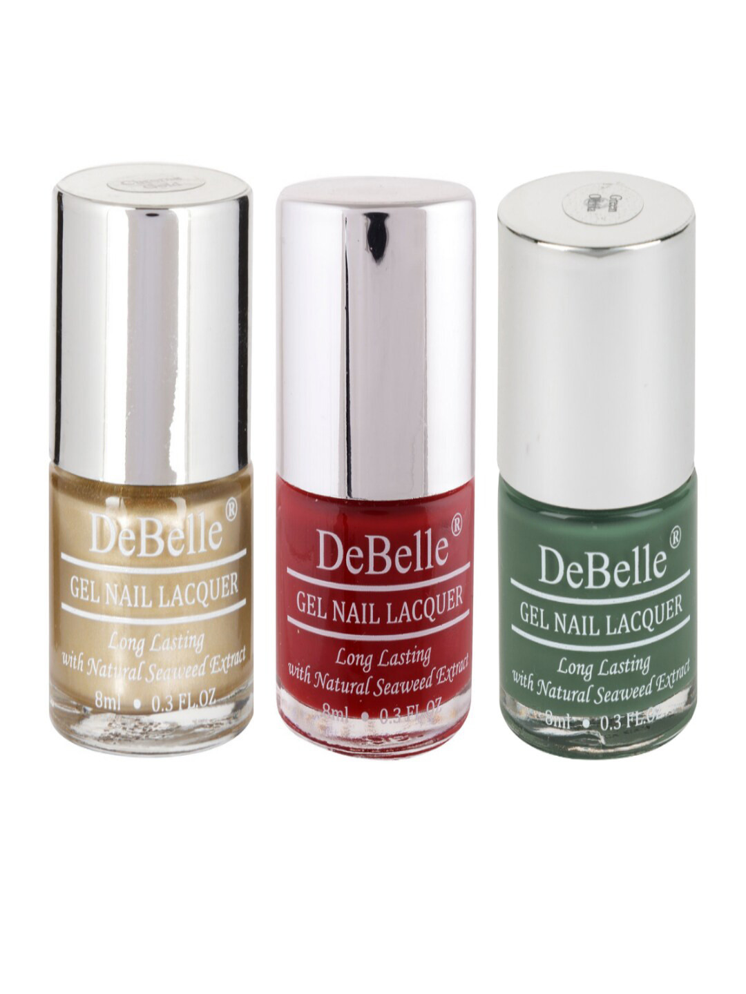 DeBelle Set of 3 Long Lasting Gel Nail Lacquers - Watermelon Fizz Pastels