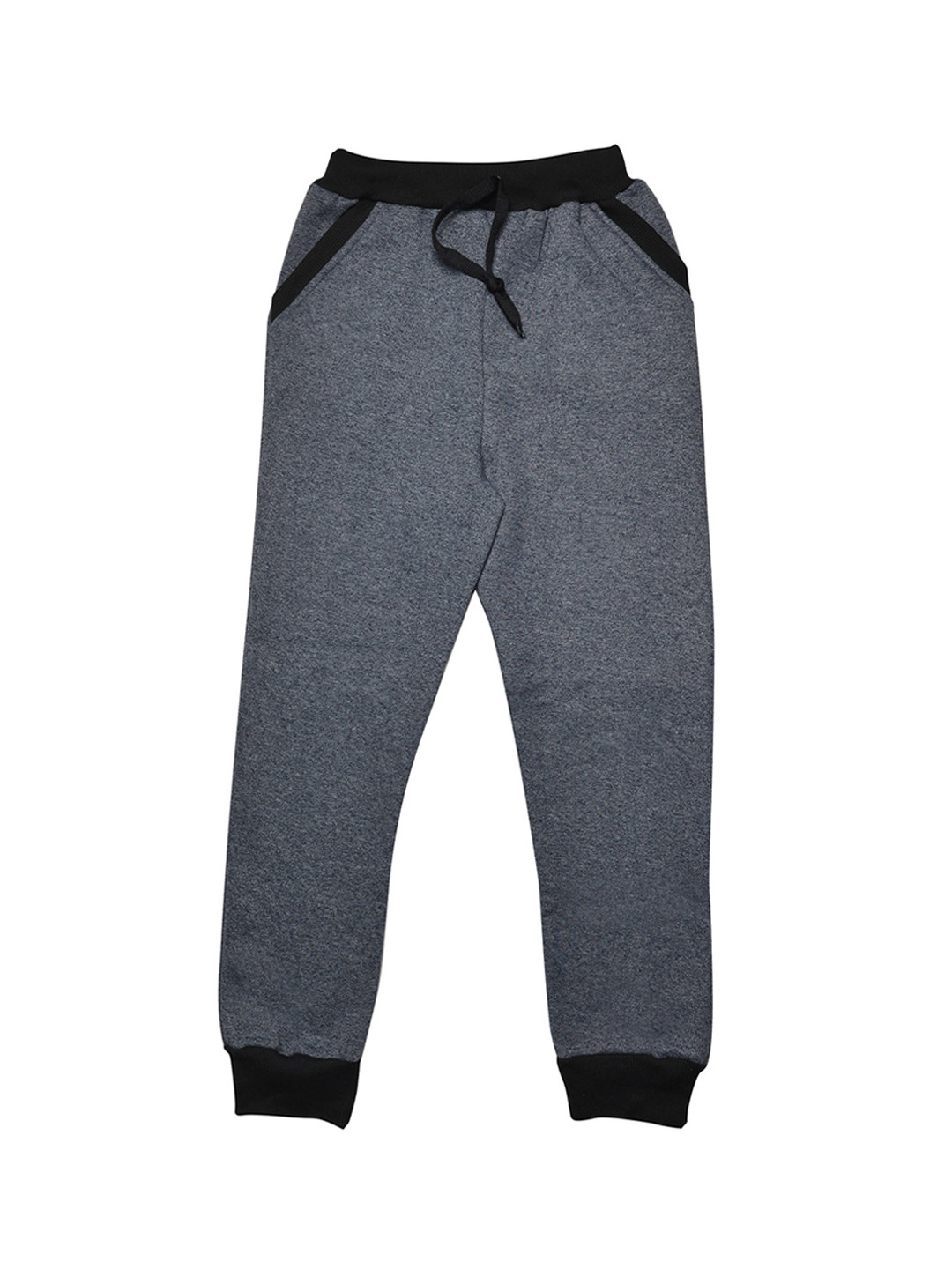TINY HUG Boys Black & Grey Joggers