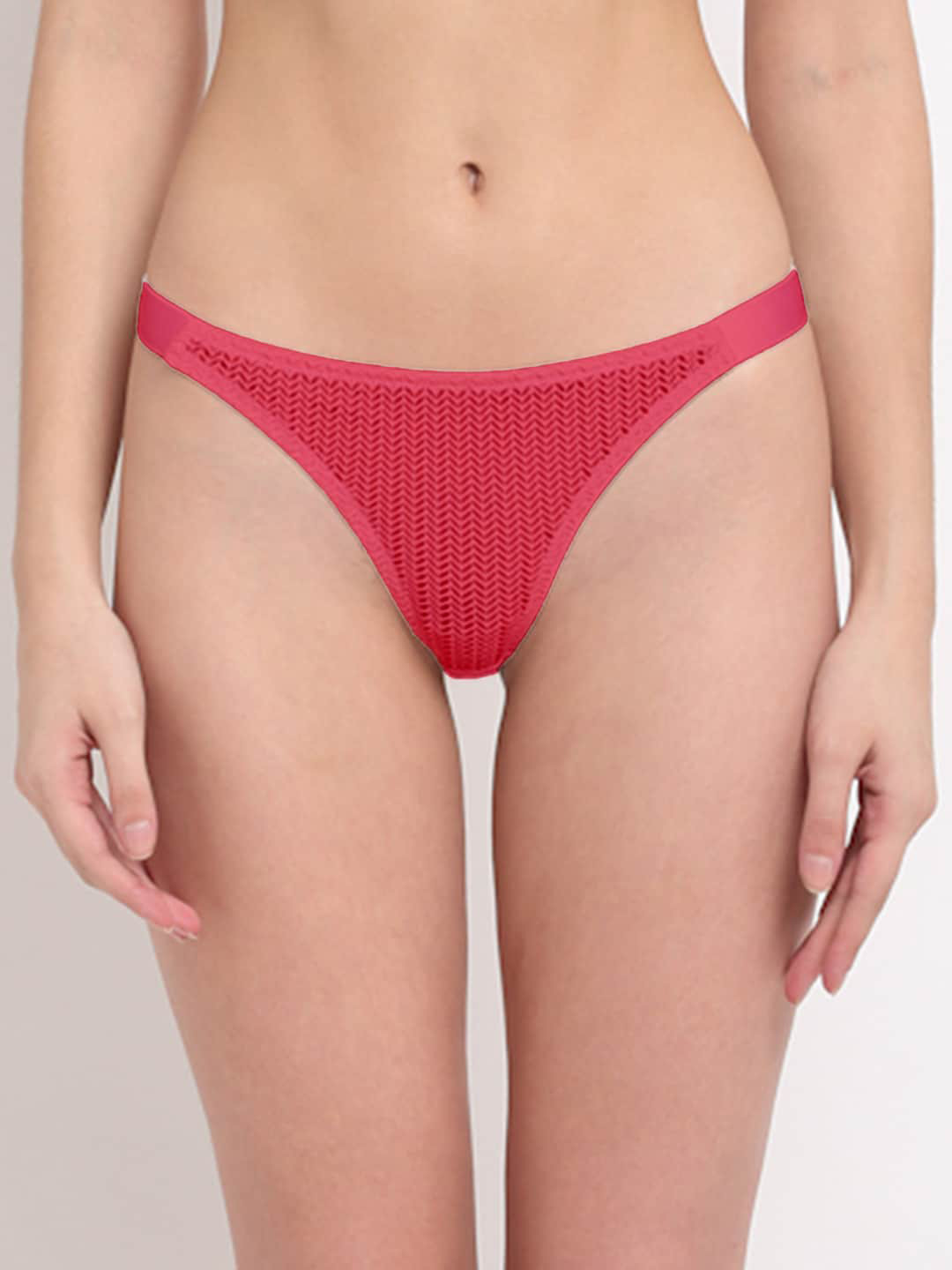 Aoba Women Pink Self-Design Thongs