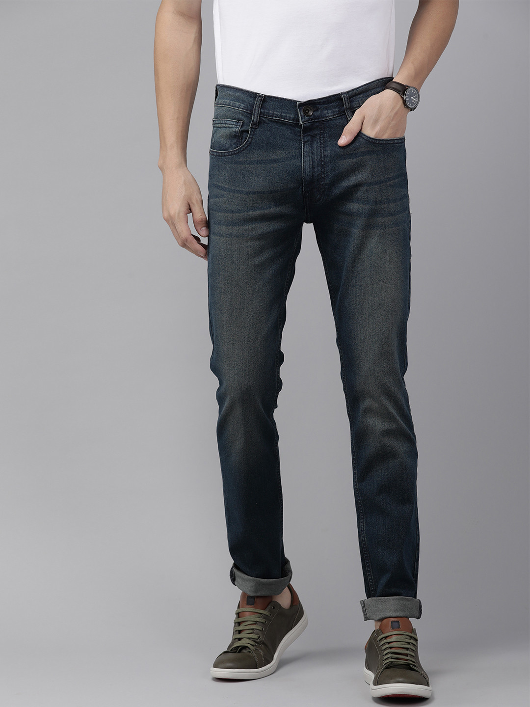 Pepe Jeans Men Vapour Slim Fit Heavy Fade Jeans