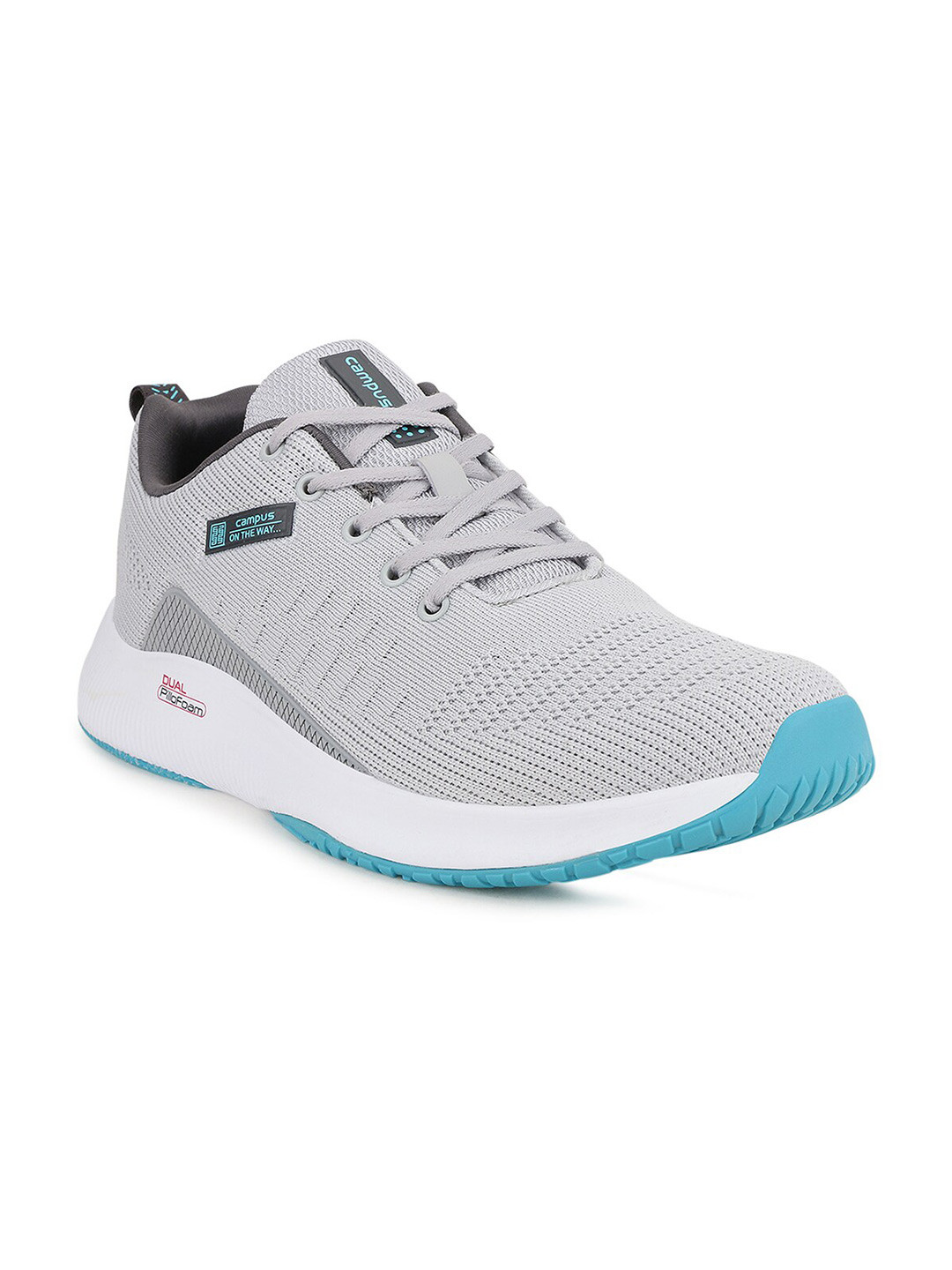 Campus Men TOLL Grey Mesh Running Shoes