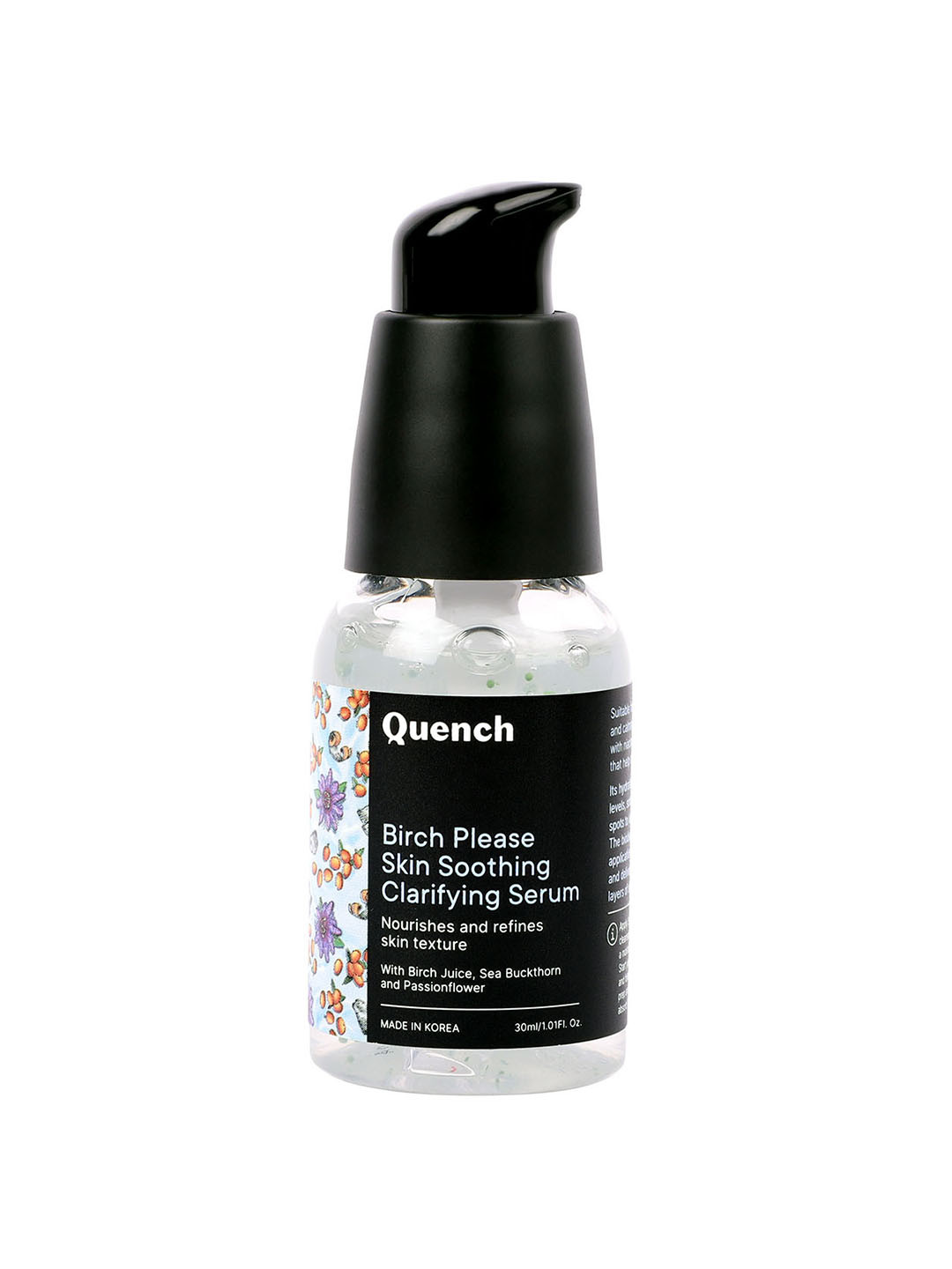 Quench Hyaluronic Acid & Birch Juice Enzyme Face Serum for Smooth & Dewy Skin-30ml