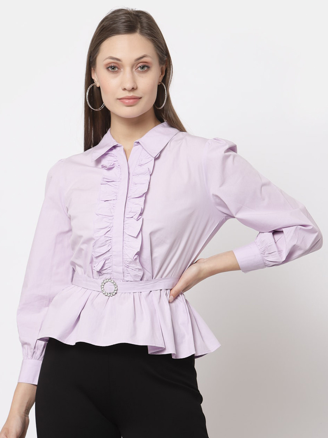 Gipsy Violet Shirt Style Top