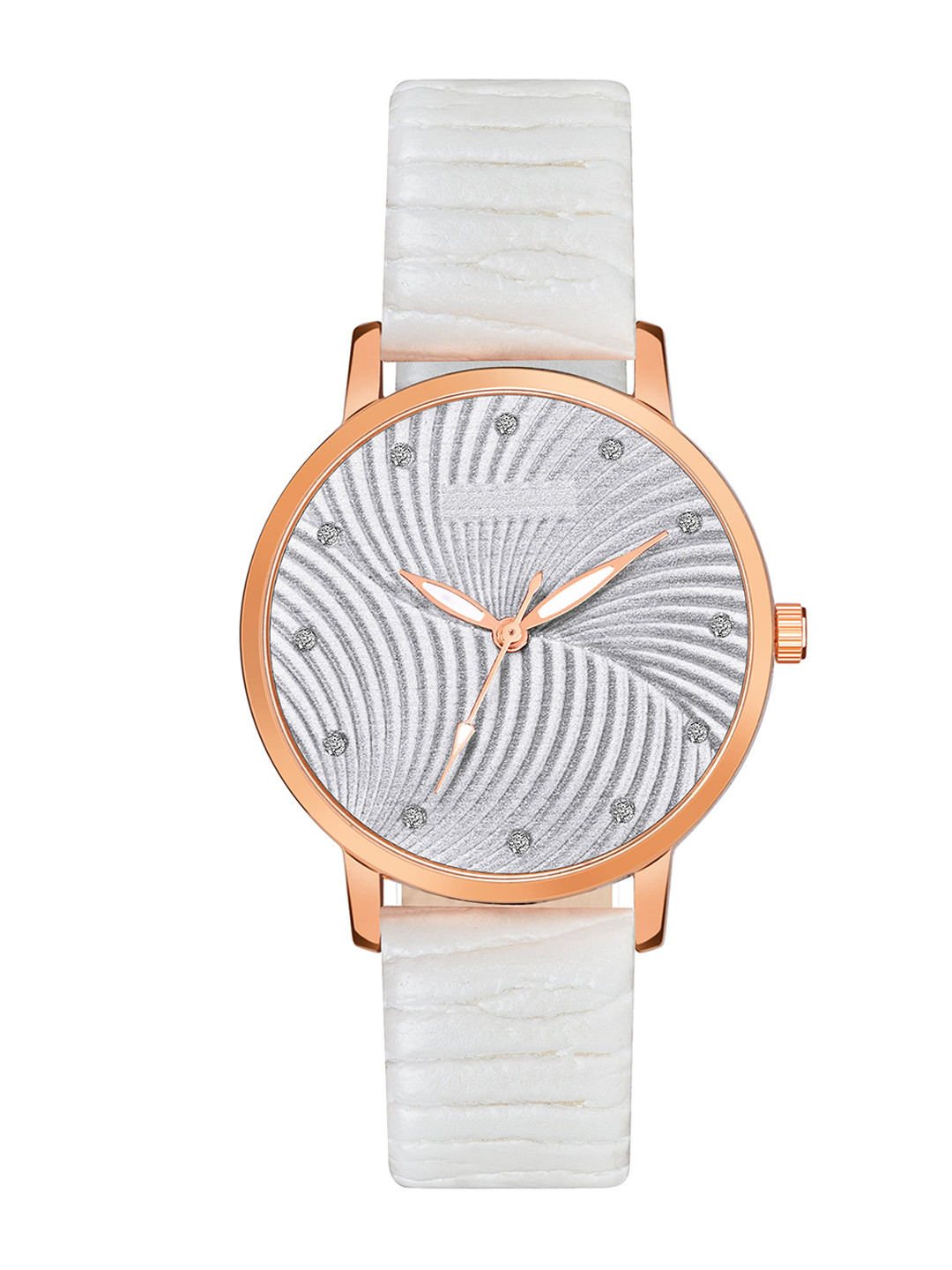 PERCLUTION ENTERPRISE Women White Dial & Synthetic Strap Analogue Watch PE381