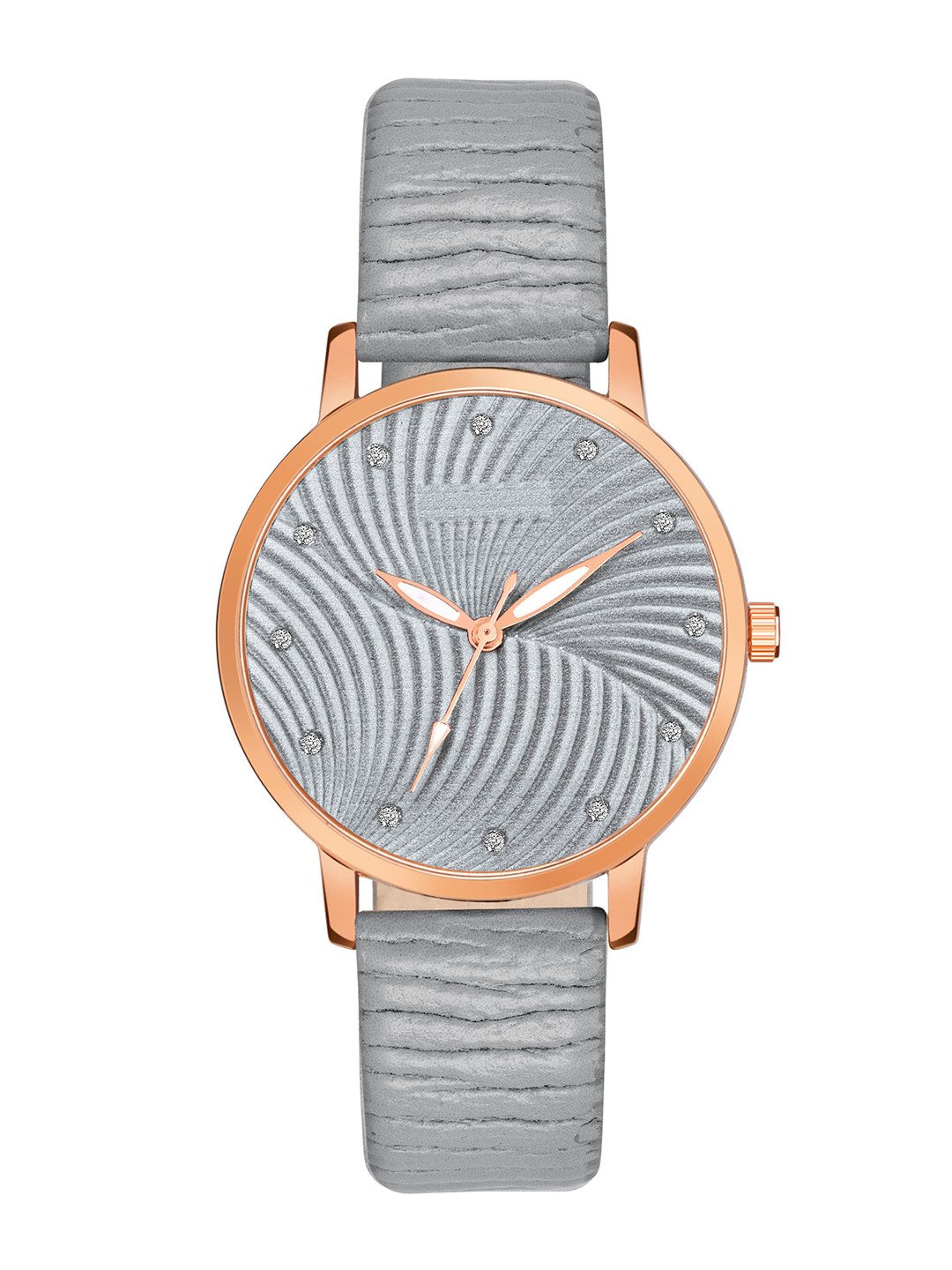PERCLUTION ENTERPRISE Women Silver-Toned Printed Dial & Straps Analogue Watch PE385
