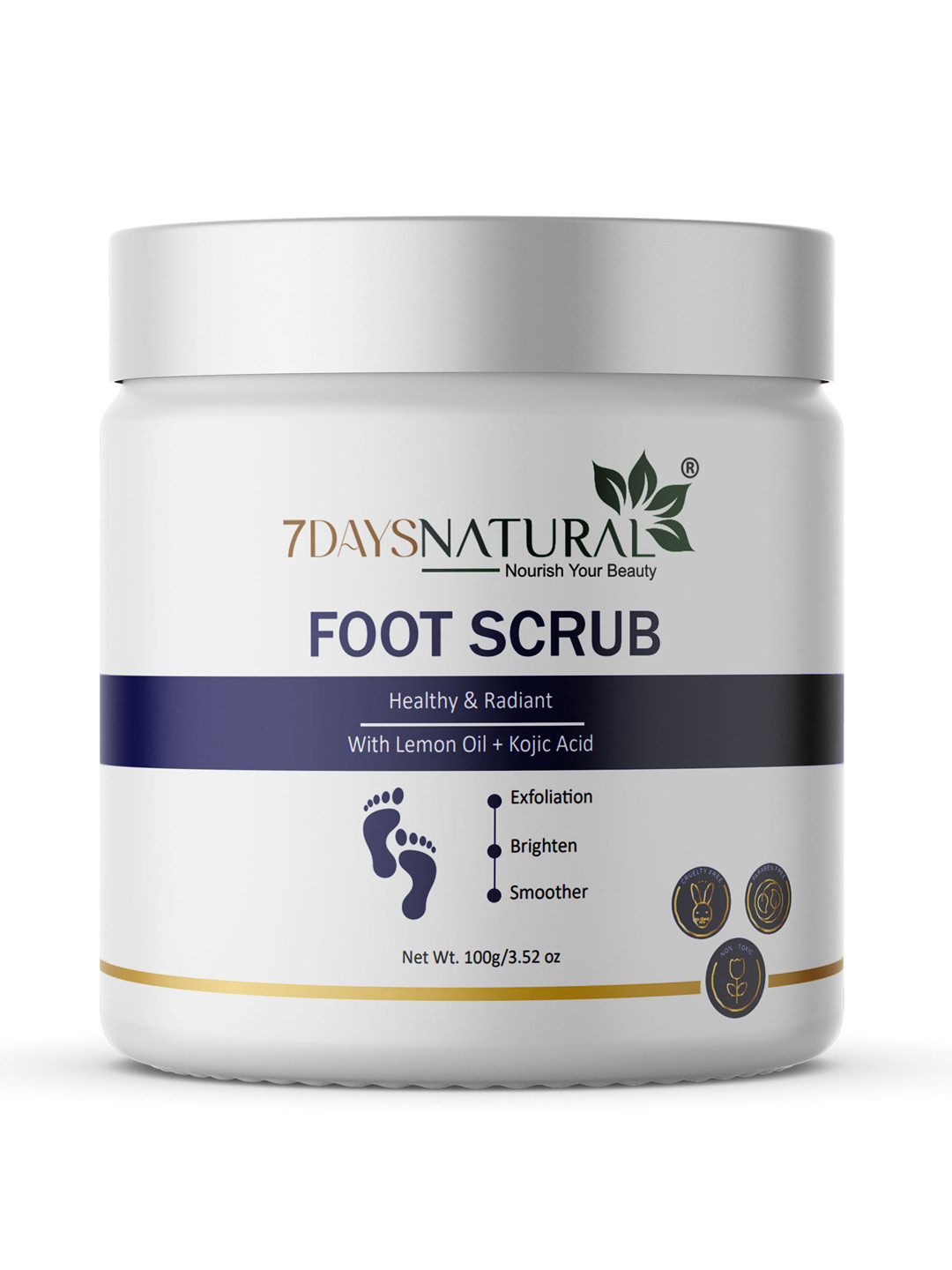 7DAYSNATURAL Anti-Bacterial Foot Scrub - 100g