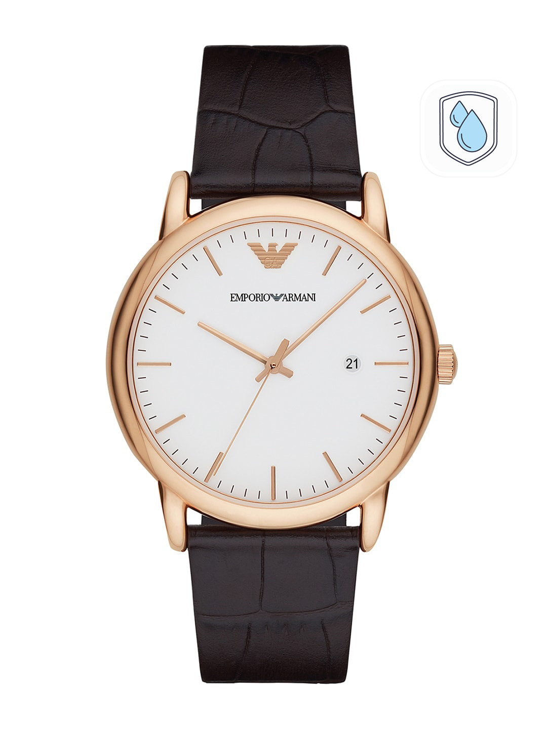 Emporio Armani Men White Analogue Watch AR2502