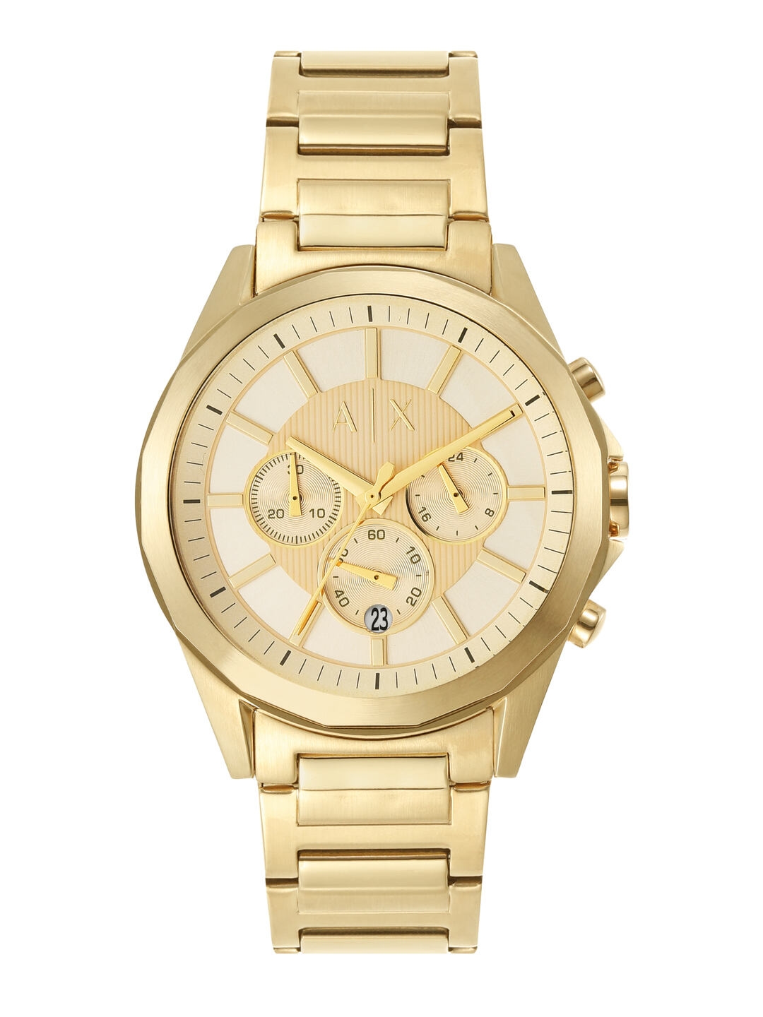 Watch Men AX2602I Myntra Exchange for - Men 1821629 Analogue Armani Toned Buy | Gold Watches