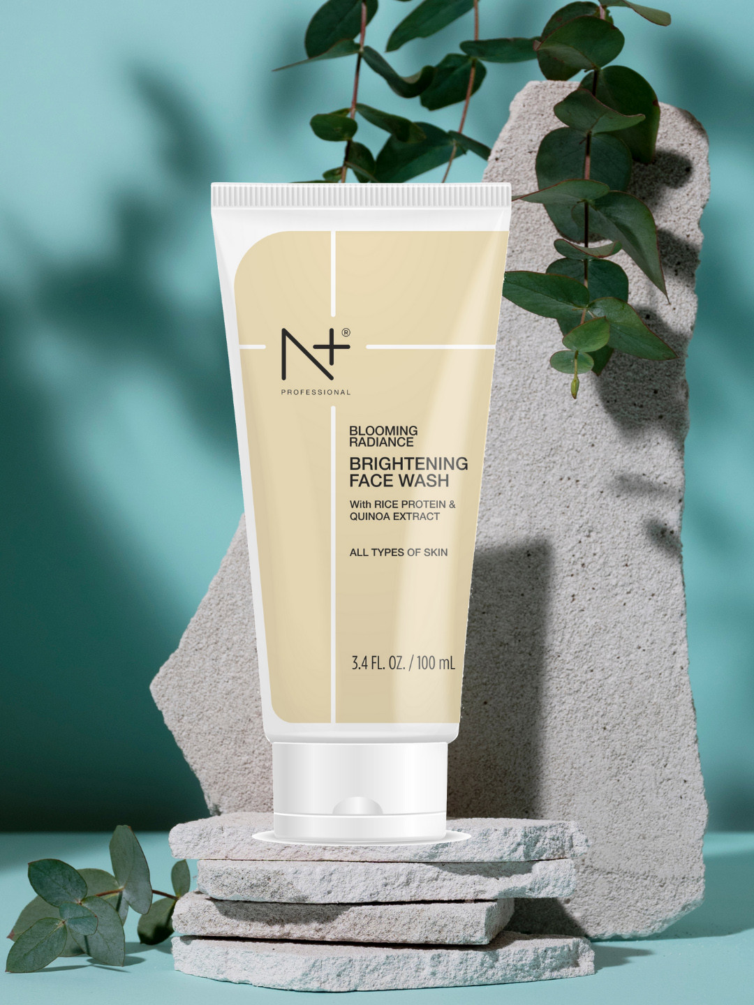 N Plus Professional Blooming Radiance Brightening Face Wash with Rice Protein - 100 ml